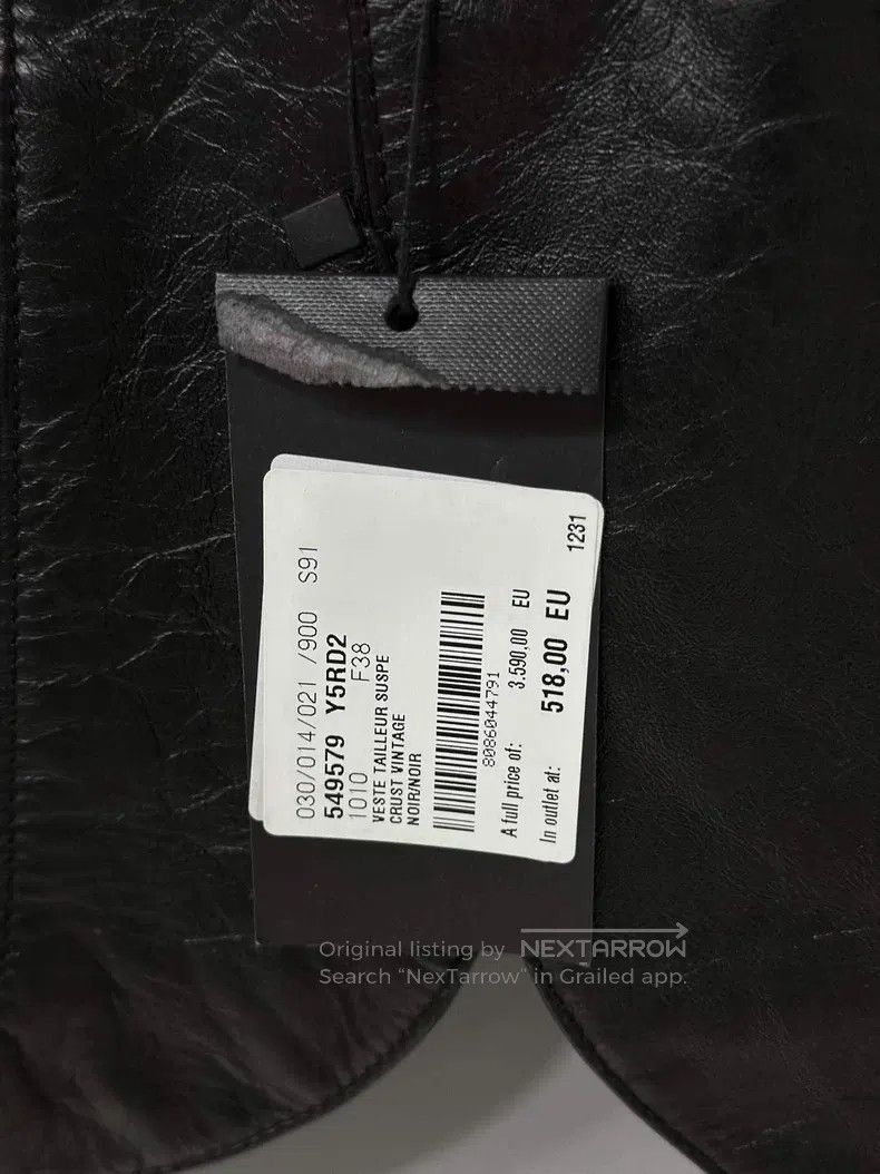 Saint Laurent Paris Saint Laurent Paris Hand-stitched Embroidered Leather Embo Size XS / US 0-2 / IT 36-38 - 8 Thumbnail