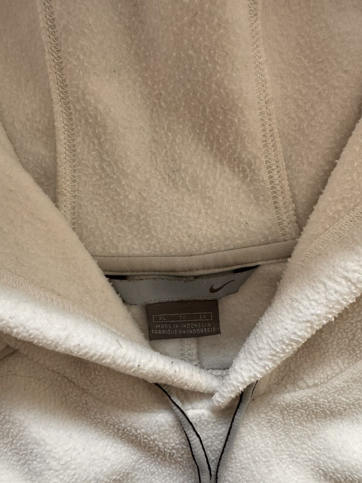 Nike × Vintage NIKE TEDDY VINTAGE CENTER LOGO OVERSIZE HOODIE Size US XL / EU 56 / 4 - 6 Thumbnail