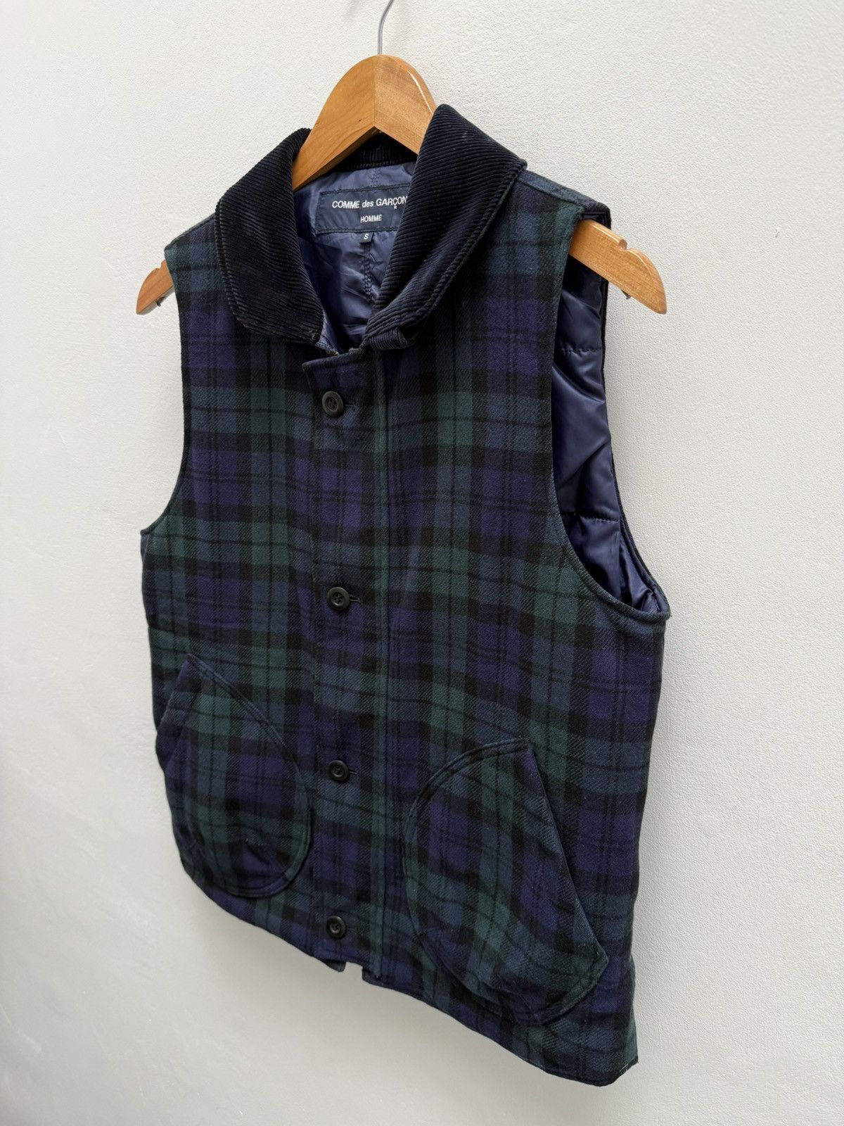 Comme des Garcons Homme CDG Homme AW12 Plaid Padded Vest Size US S / EU 44-46 / 1 - 3 Thumbnail