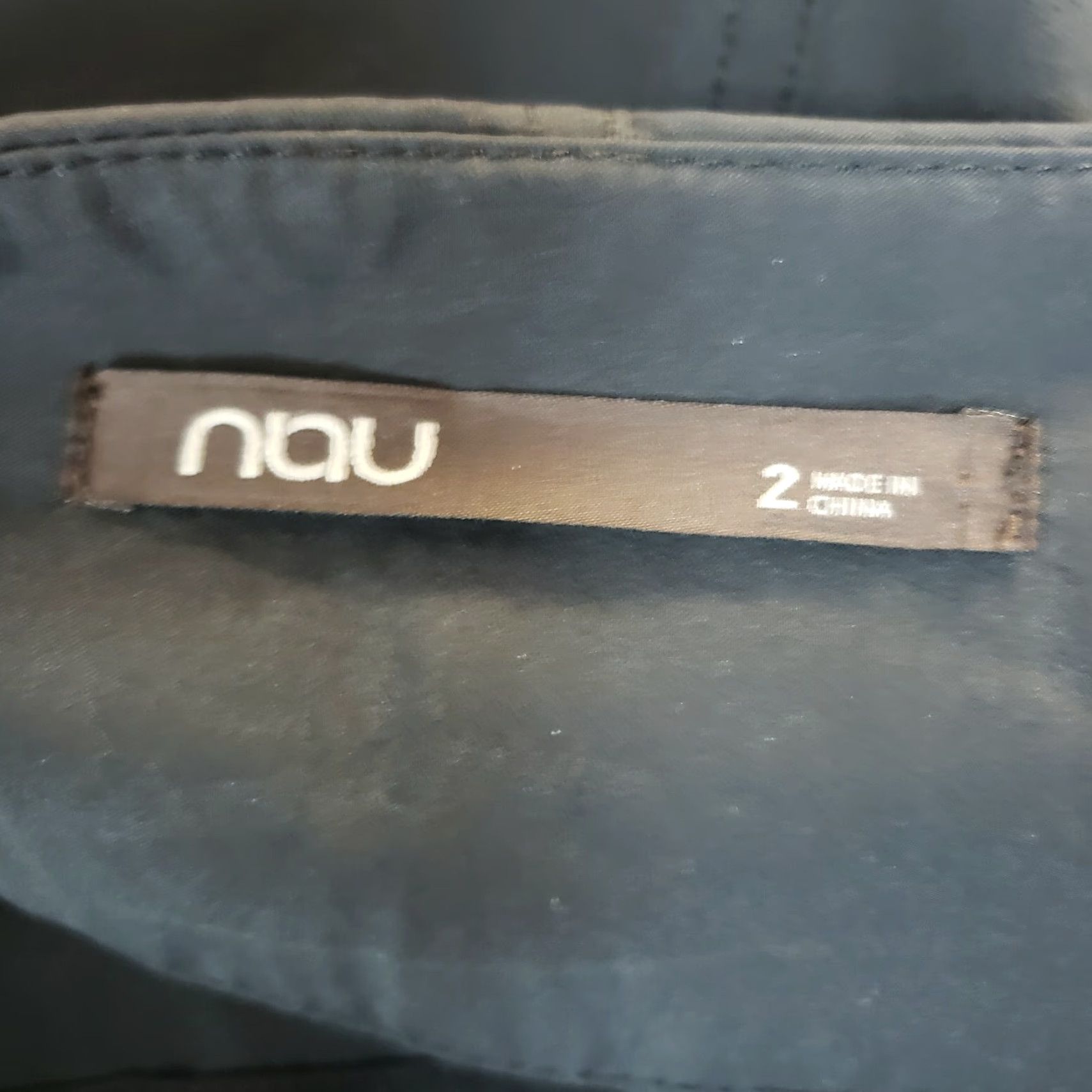 Vintage NAU Skirt Women Sz 2 Black Solid Pockets Snaps A-Line Short Casual Womens Size 26" / US 2 / IT 38 - 3 Thumbnail