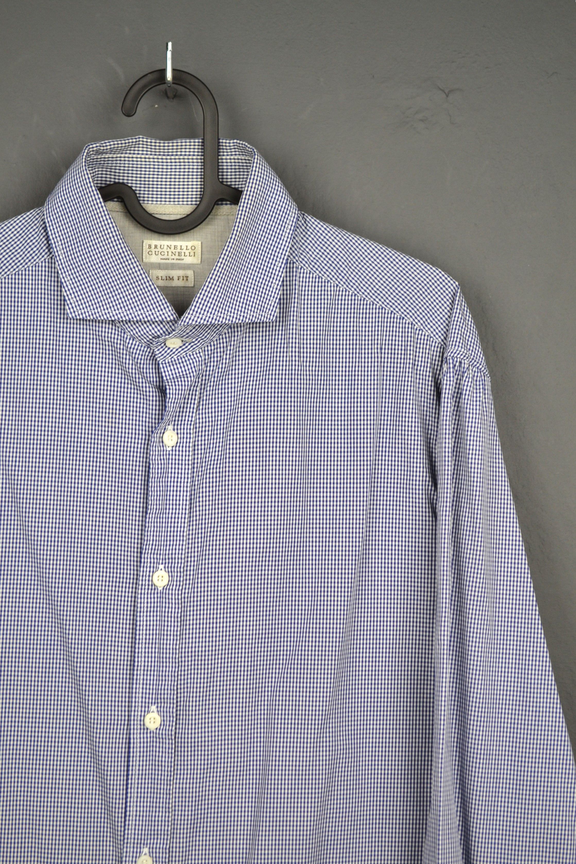 Brunello Cucinelli Brunello Cucinelli S-M size Cotton Shirt button up Size US S / EU 44-46 / 1 - 1 Thumbnail