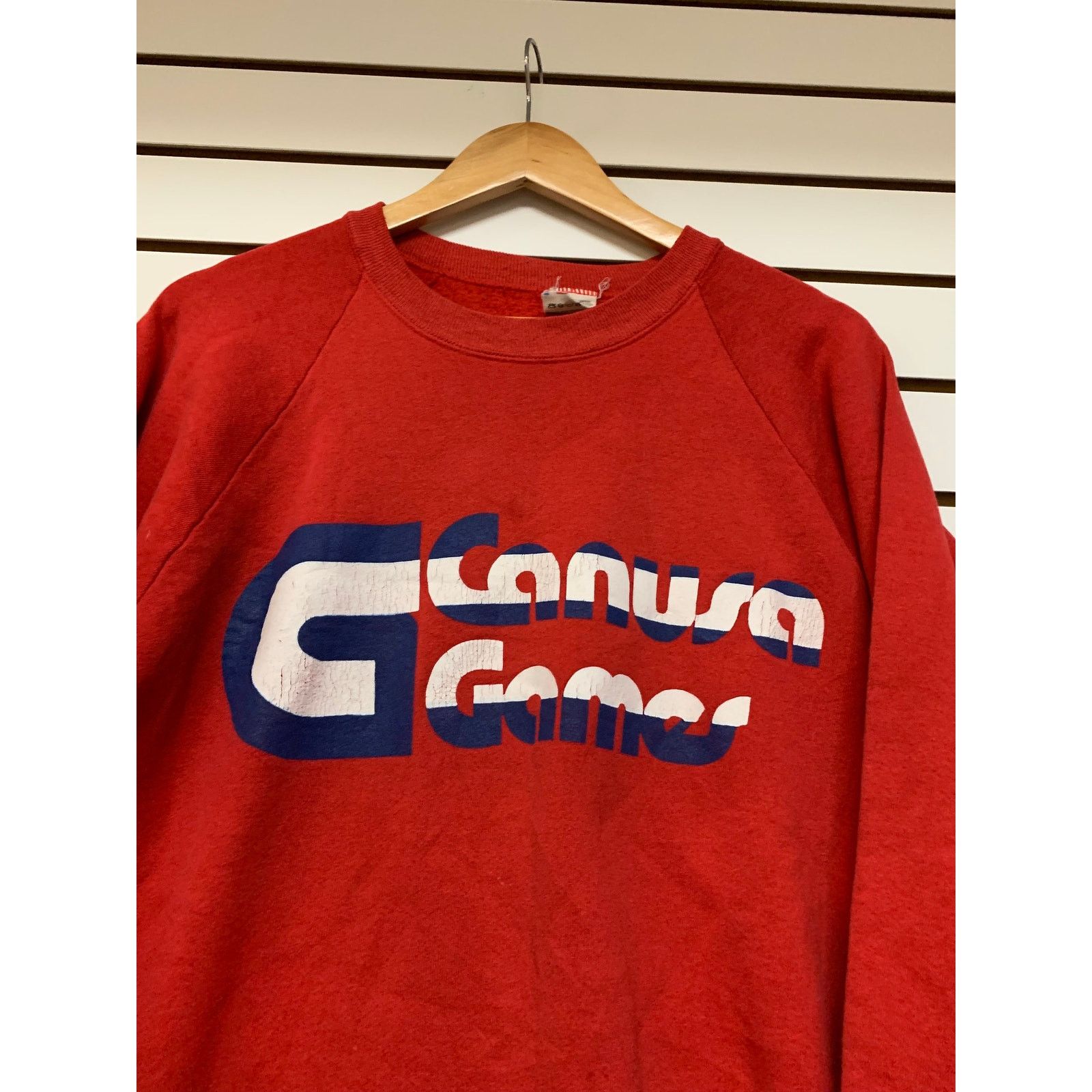 Fruit Of The Loom Vintage canusa games crewneck Sweatshirt size XL 1990s 80s Size US XL / EU 56 / 4 - 2 Thumbnail