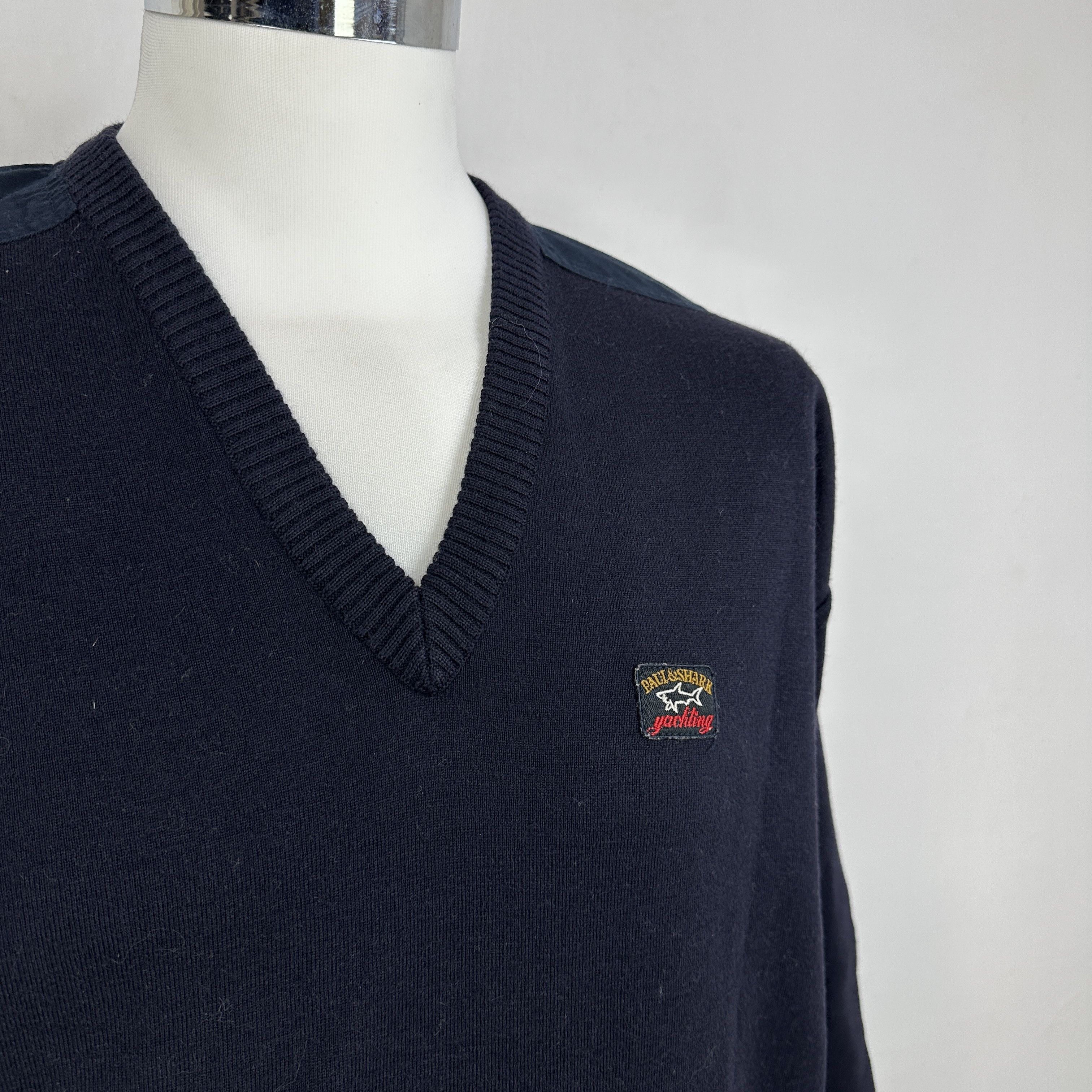 Paul & Shark Maglione Paul & Shark Scollo a V – XL Size US XL / EU 56 / 4 - 3 Thumbnail