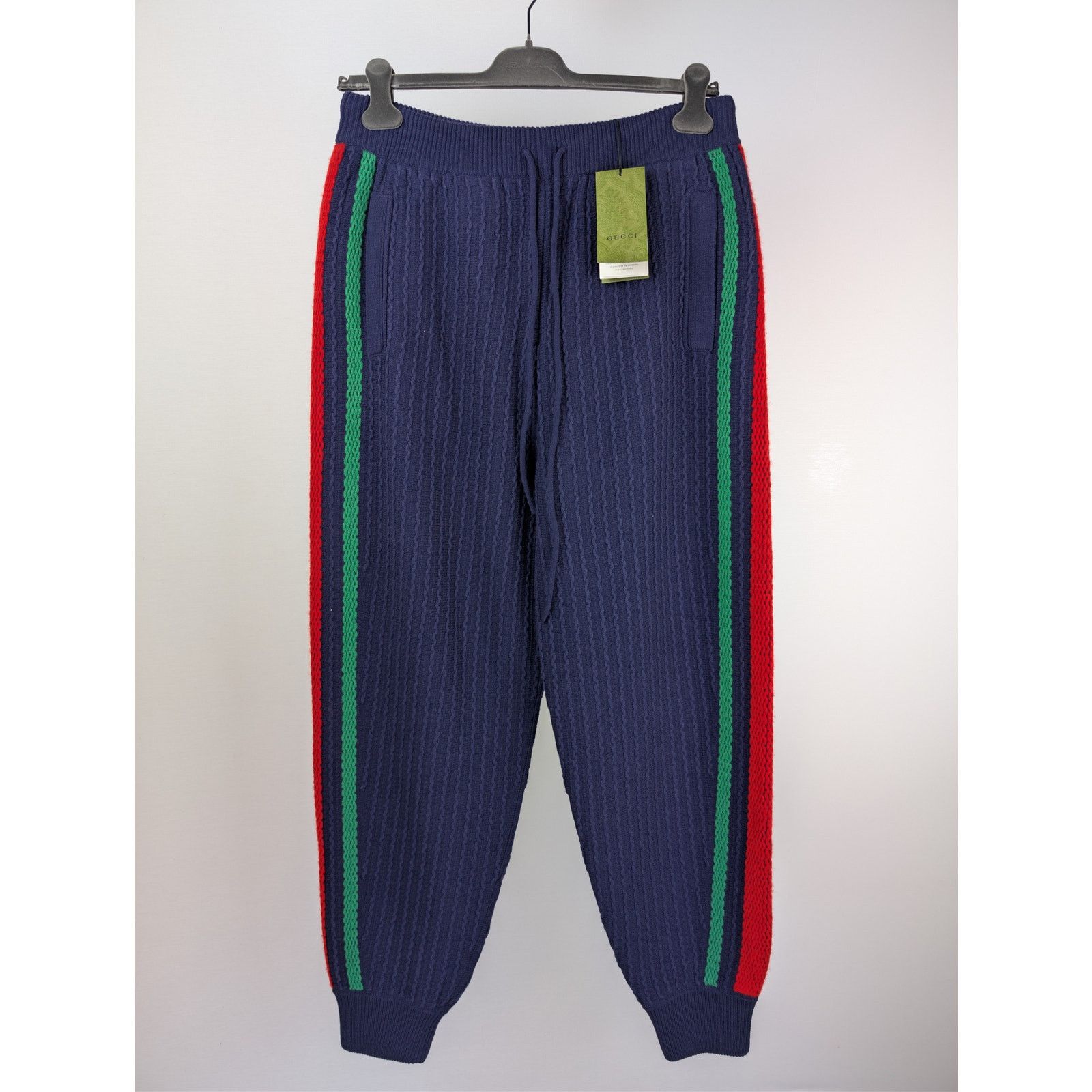 Gucci o1rshd1 Sweatpants Knitwear Pants With Web in Navy Blue Size US 36 / EU 52 - 2 Thumbnail