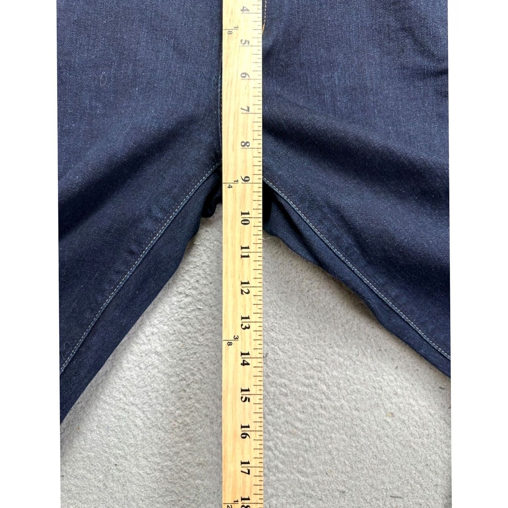 Madewell Madewell Jeans Men 31X34 Blue Dark Wash Straight Rail Stretch Denim Pants Pocket Jeans (Non-Vintage) Mens 31X34 Size US 31 - 7 Thumbnail