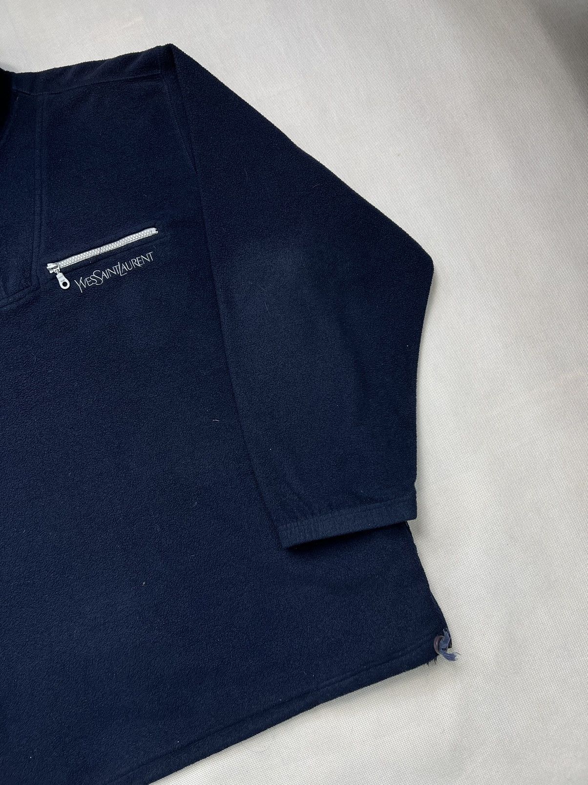 Vintage Fleece Jacket Yves Saint Laurent Vintage 90’s Rare Size US XL / EU 56 / 4 - 2 Thumbnail