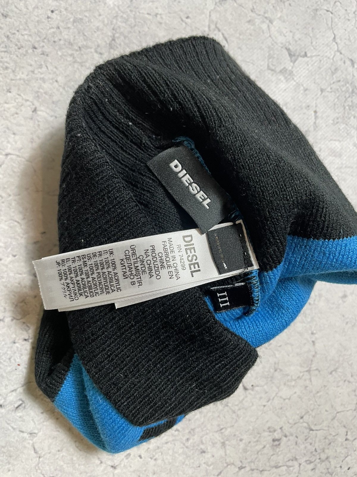 Diesel × Japanese Brand Hat Diesel Big Logo Y2K Archive Size ONE SIZE - 3 Thumbnail