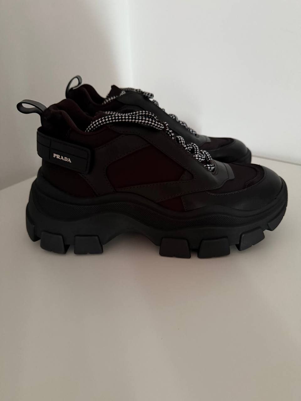 Prada Prada Monolith Leather & Nylon Boots Size US 8.5 / IT 38.5 - 1 Thumbnail