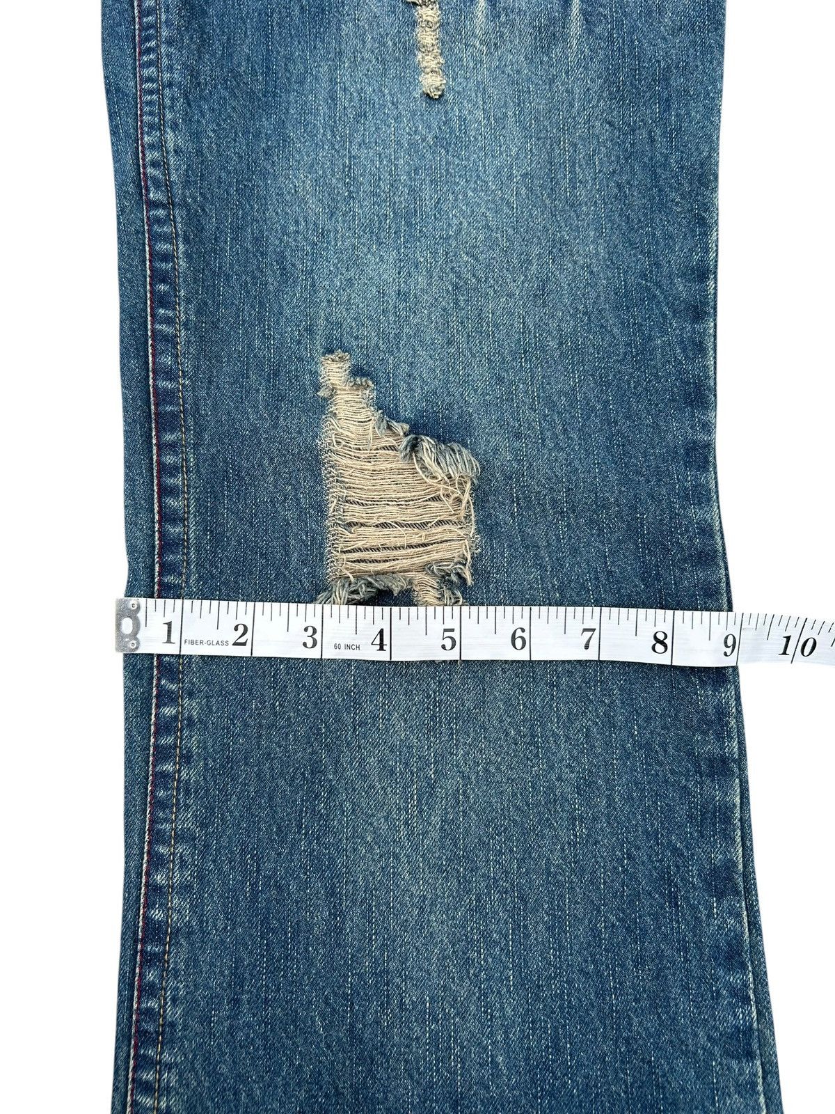 Kapital Double Waist IN THE ATTIC PUNK Distressed Denim Jeans Size US 32 / EU 48 - 22 Thumbnail