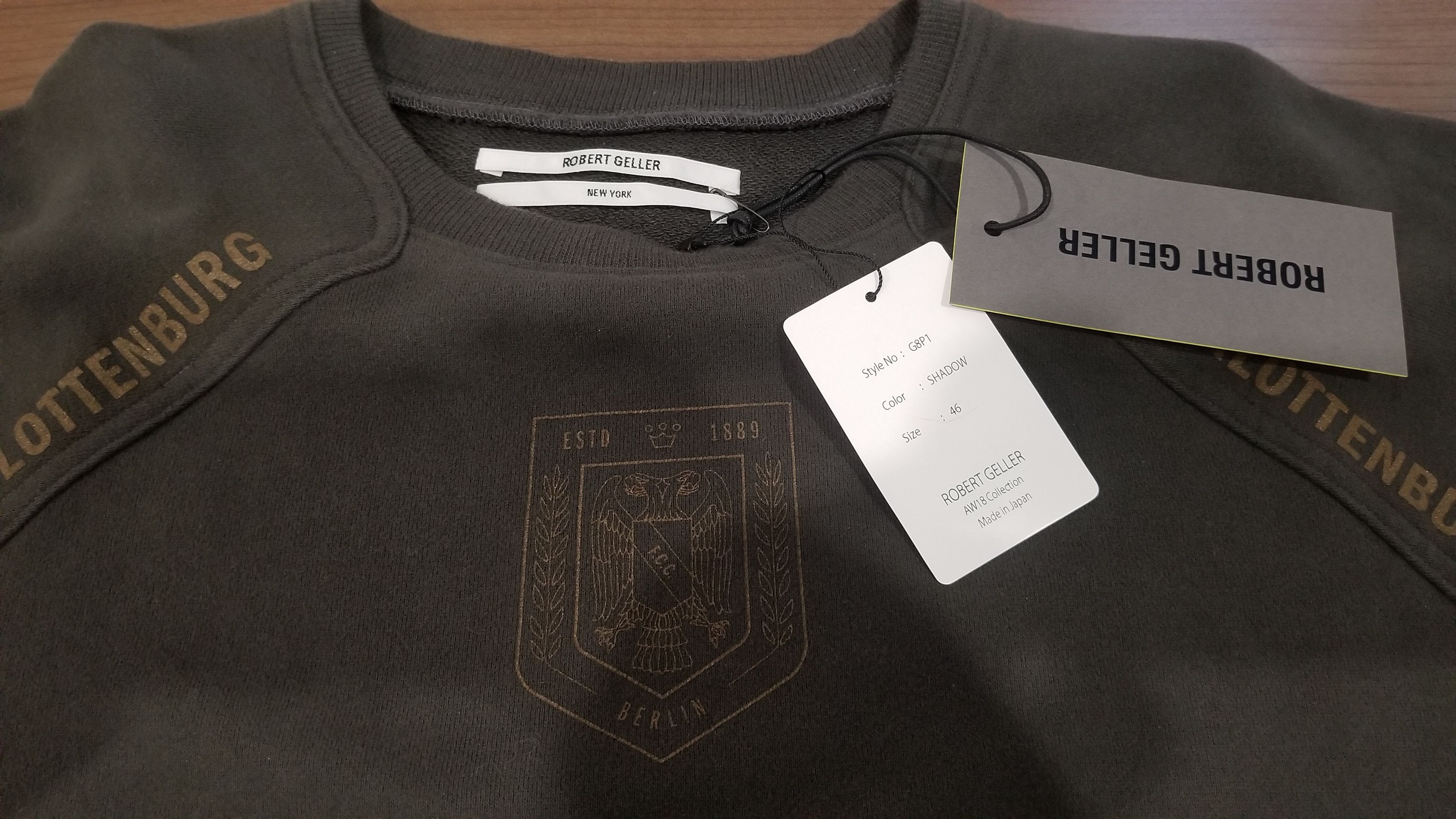 Robert Geller AW18 F.C. Charlottenburg Crewneck Size 46 Size US S / EU 44-46 / 1 - 8 Thumbnail