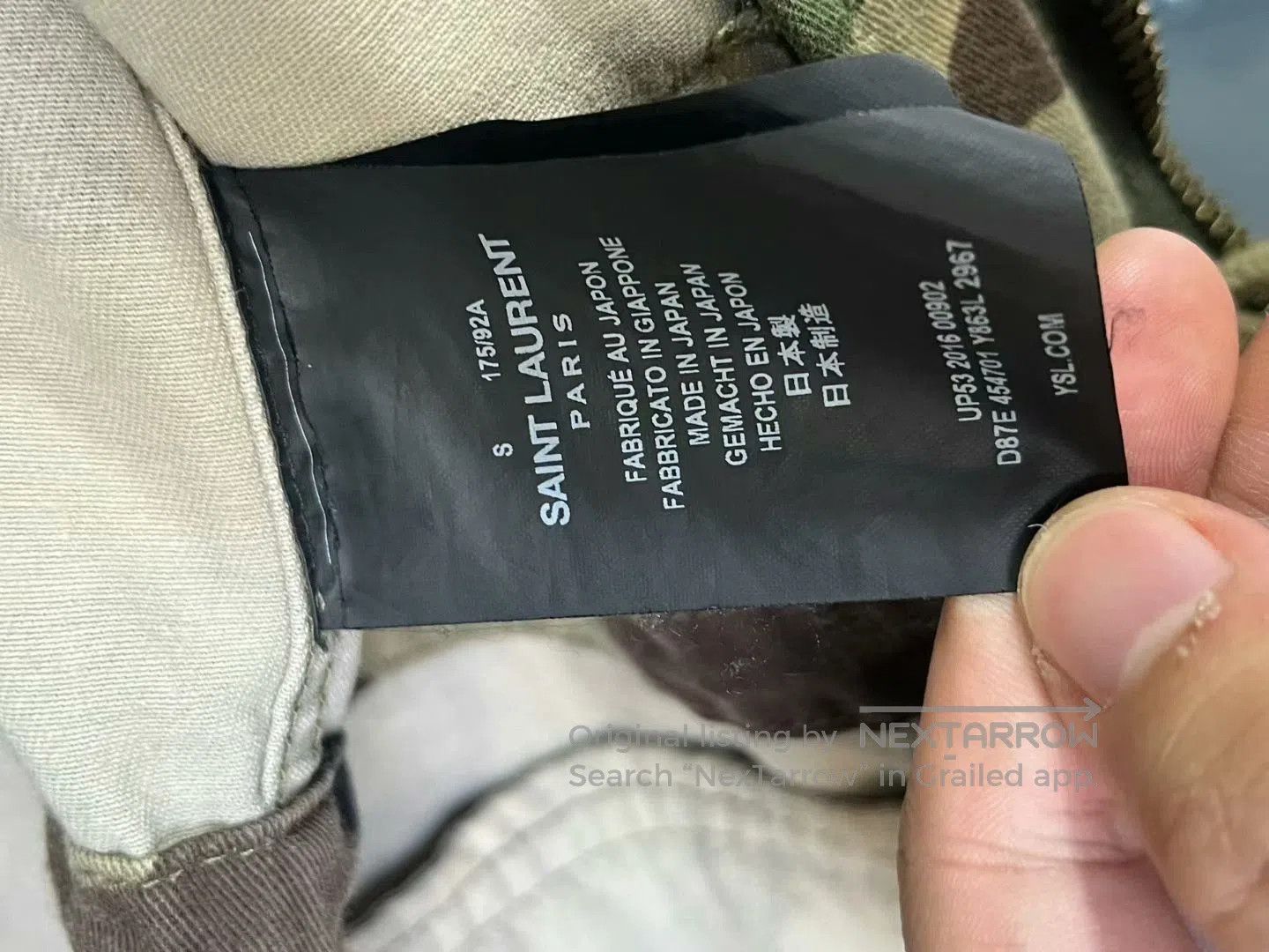 Saint Laurent Paris camouflage utility jacket by Saint Laurent. Size US S / EU 44-46 / 1 - 7 Thumbnail