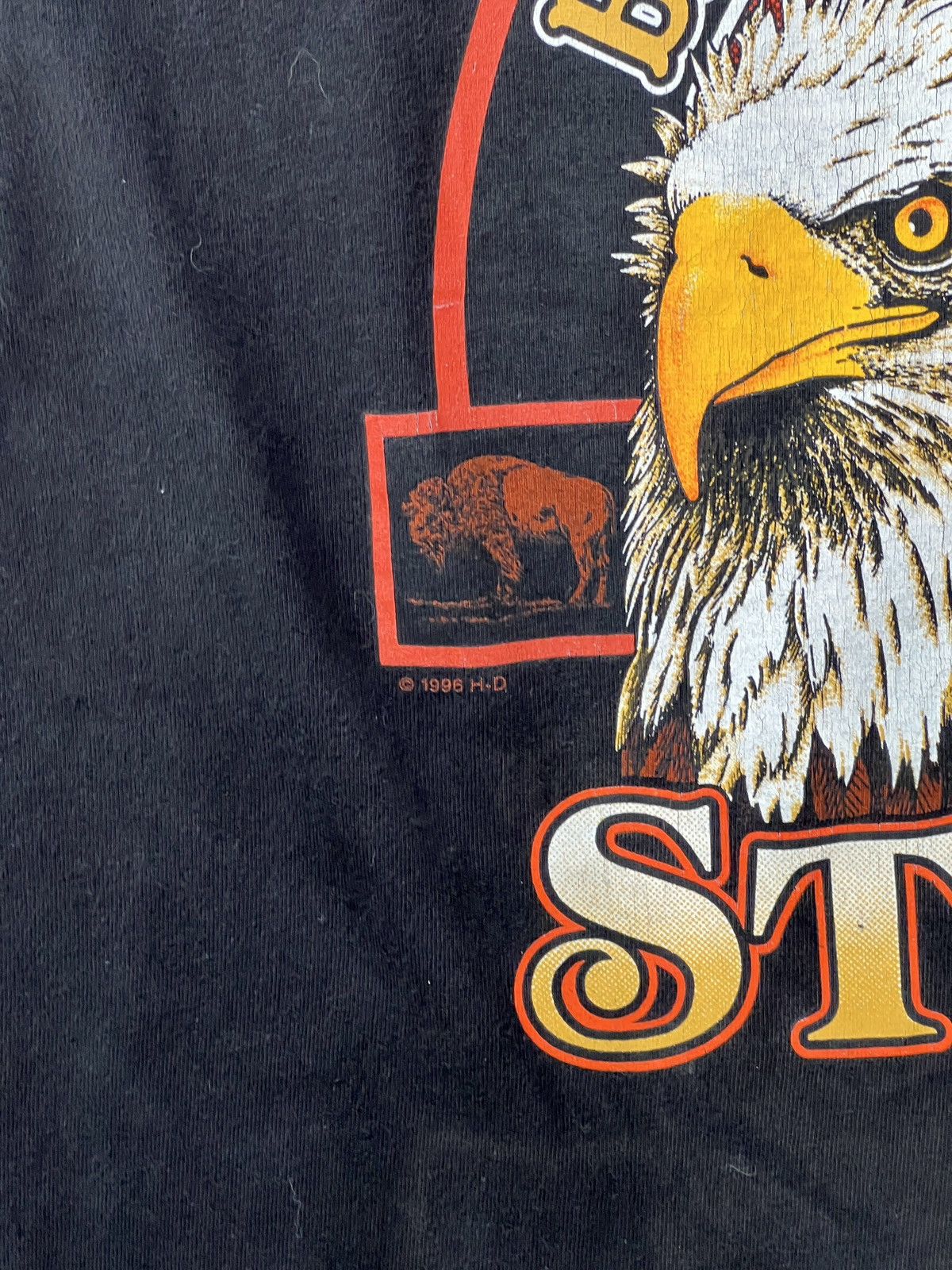 Harley Davidson Vintage 1996 Harley Davidson Sturgis Motorcycle Eagle Large Size US L / EU 52-54 / 3 - 6 Thumbnail