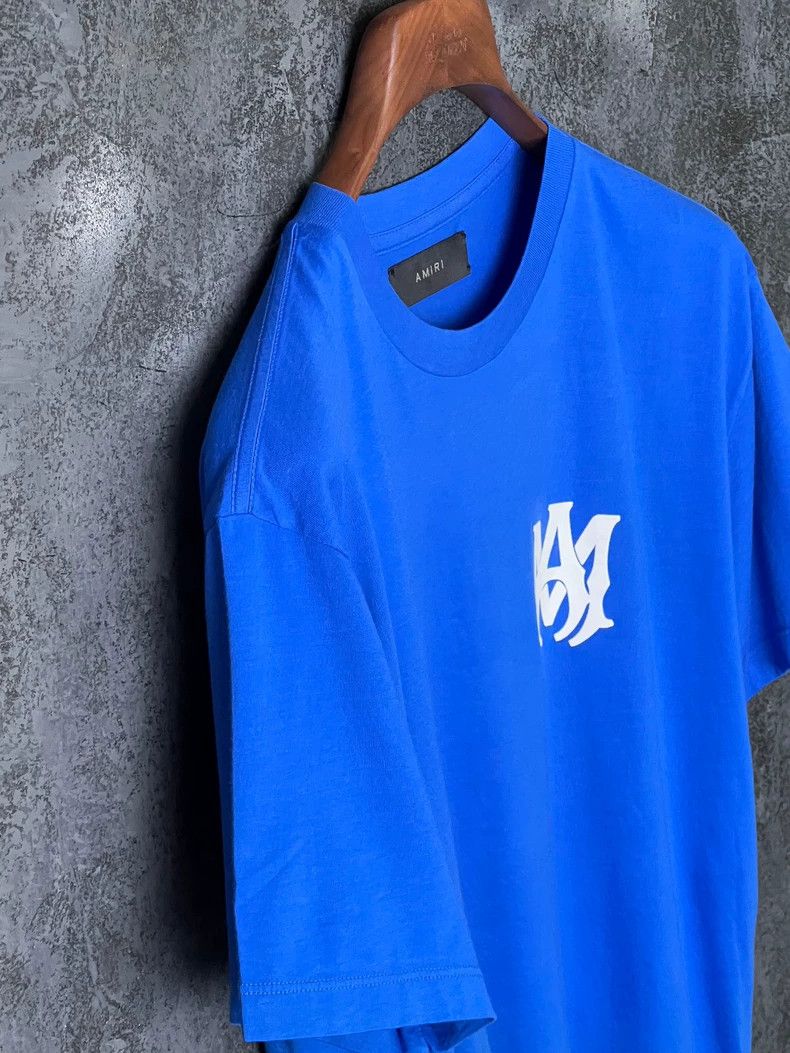 Amiri Amiri Blue Letter Printed Cotton Short Sleeve Size US M / EU 48-50 / 2 - 4 Thumbnail