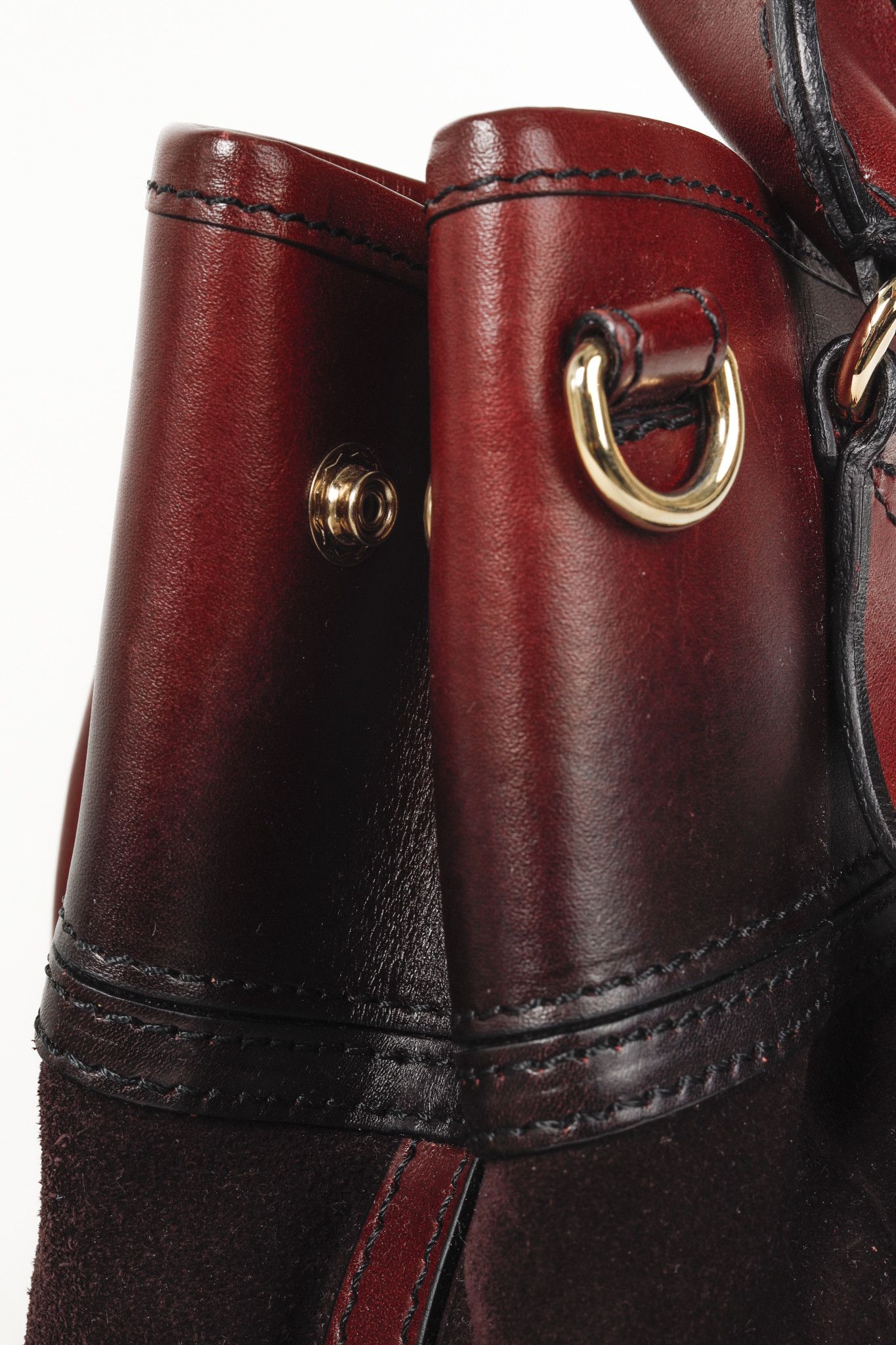 Burberry Prorsum Burberry Prorsum Burgundy Red Calfskin Suede Tote Size ONE SIZE - 14 Thumbnail