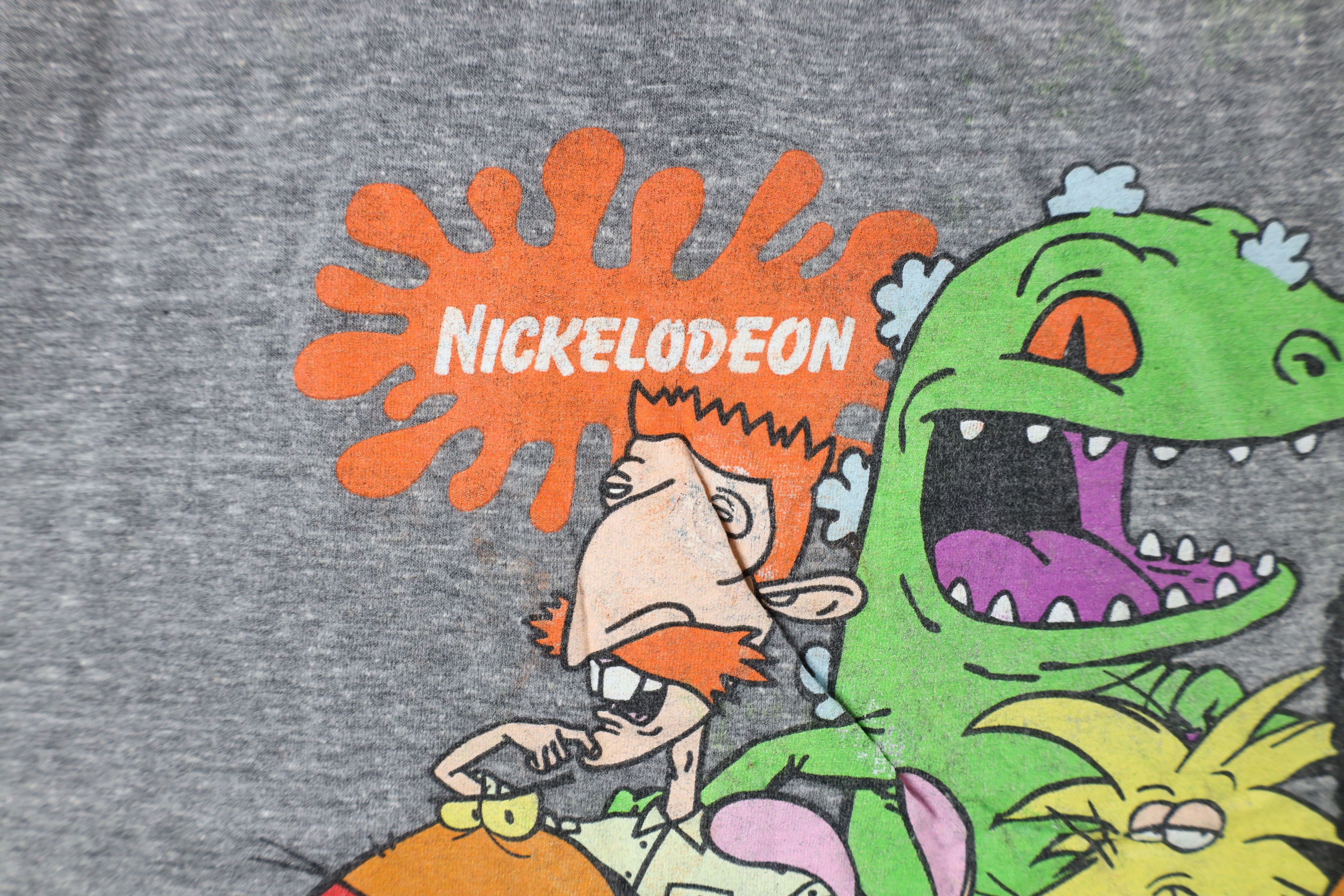 Vintage Y2K Retro Nickelodeon Cartoons Jersey Knit T-Shirt Gray Size US XXL / EU 58 / 5 - 5 Thumbnail