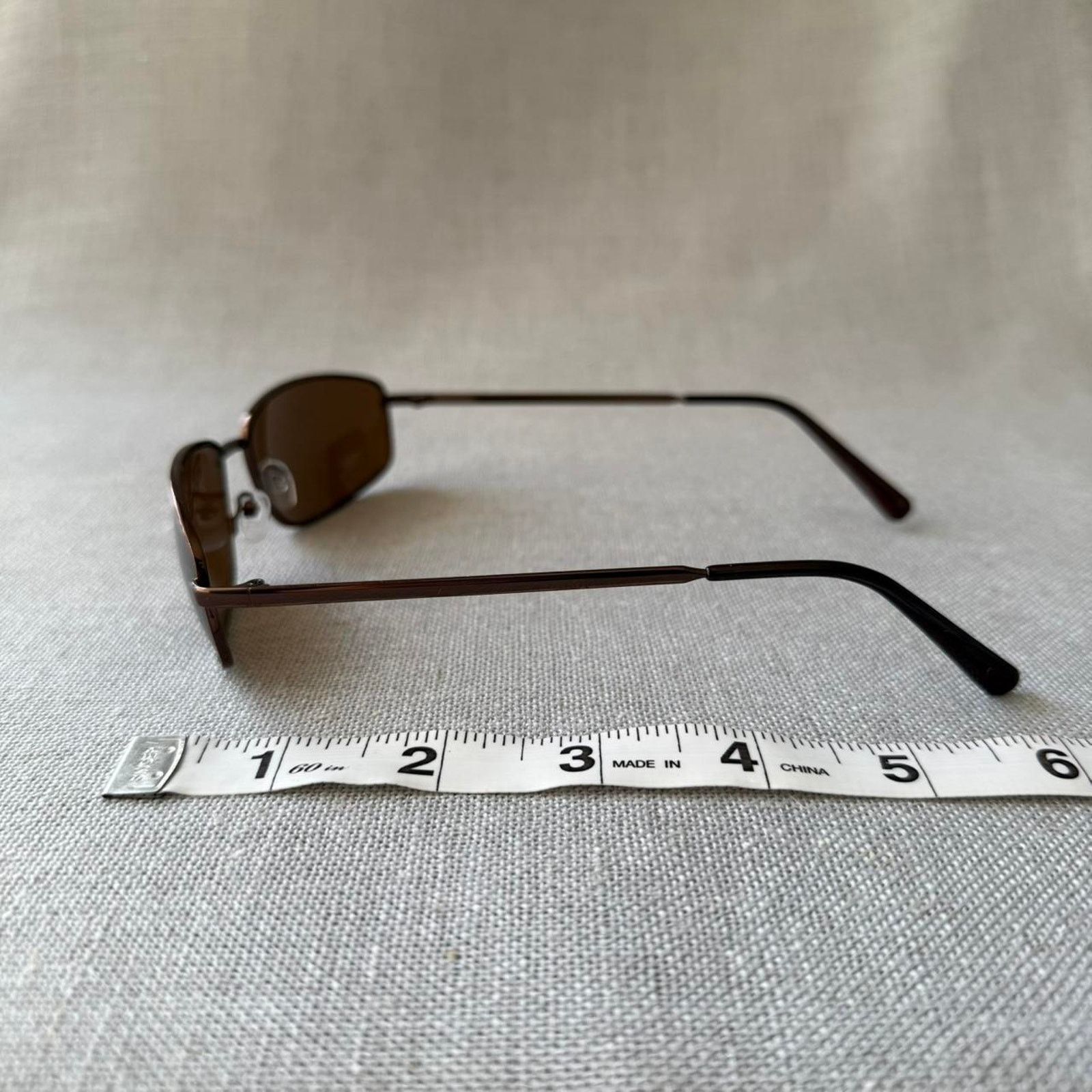 Other Brown frame aviator black sunglasses WMNS Size ONE SIZE - 5 Thumbnail