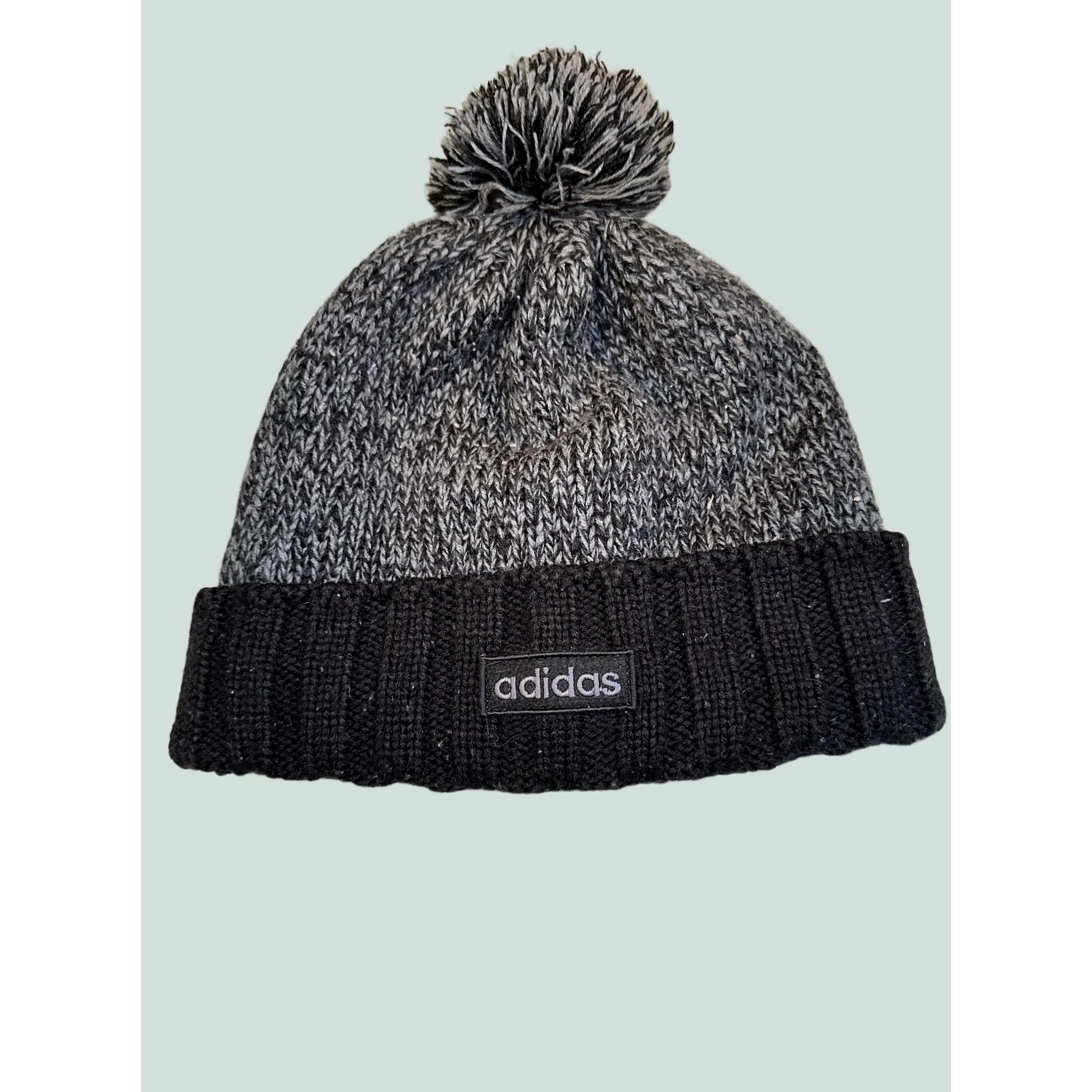 Adidas Adidas thermal Beanie Mens One Size Black Beanie Thermal Adidas Logo Winter Hats Mens Size ONE SIZE - 1 Thumbnail