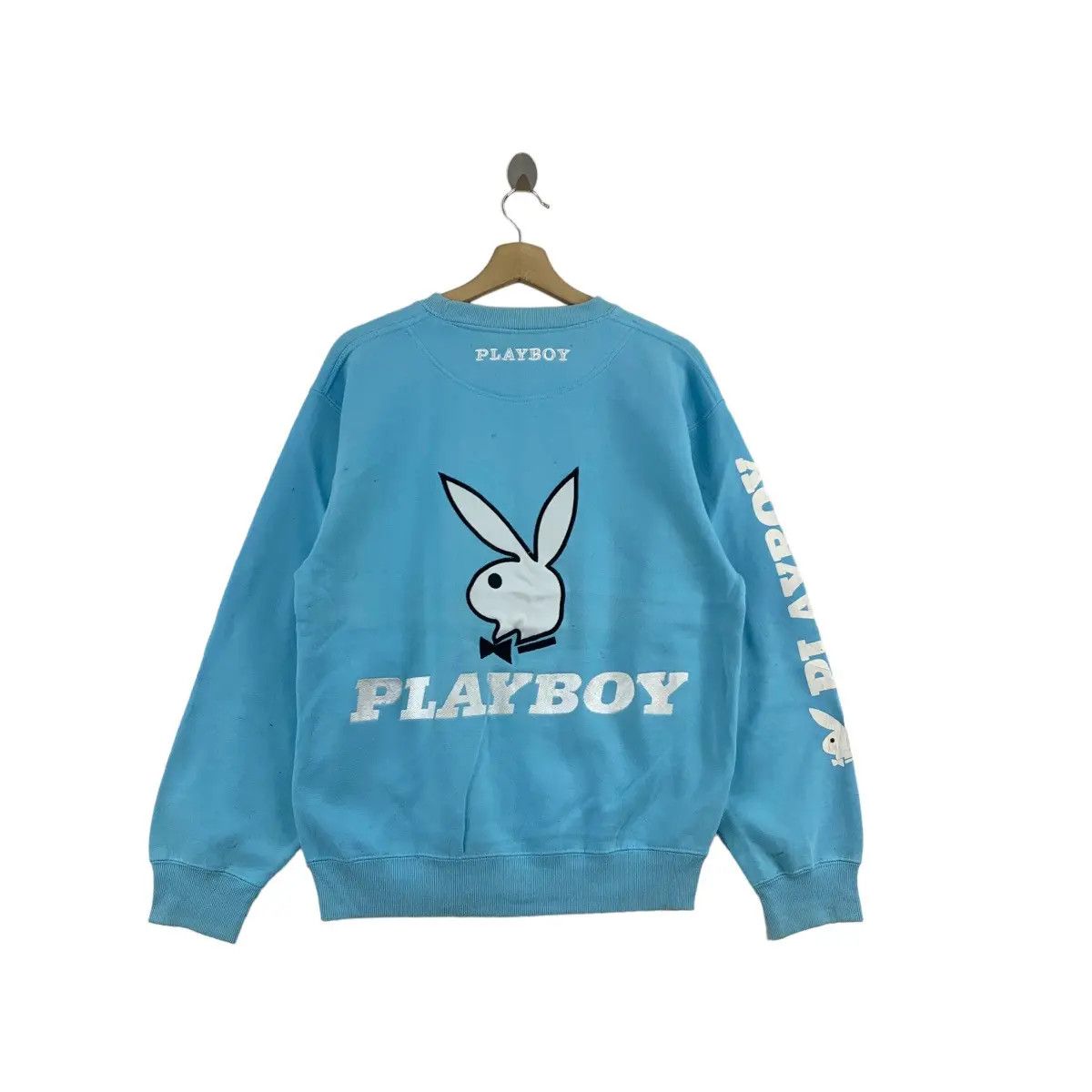 Playboy Vintage PLAYBOY BUNNY Back Big Bunny Logo Print Sweatshirt Size US M / EU 48-50 / 2 - 1 Thumbnail