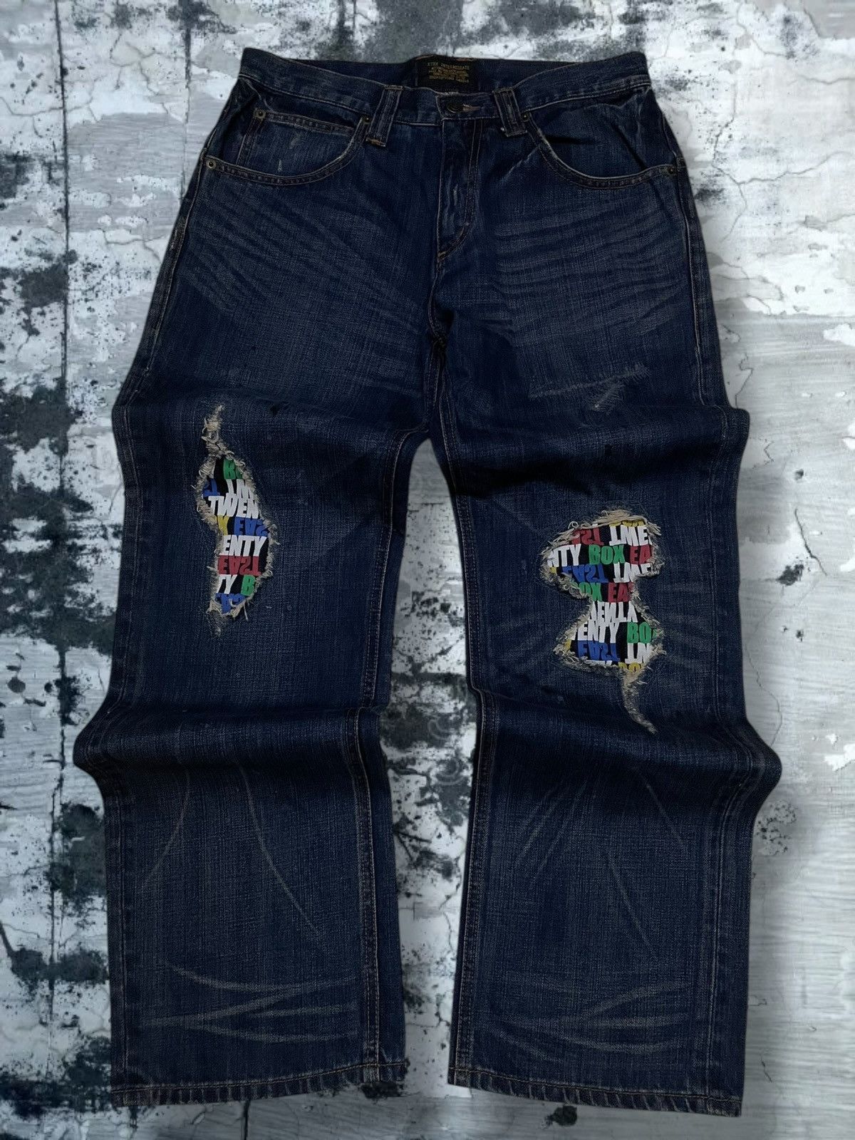 Hysteric Glamour Vintage Japan Designer Identifying Label Patchwork Denim Size US 31 - 1 Thumbnail