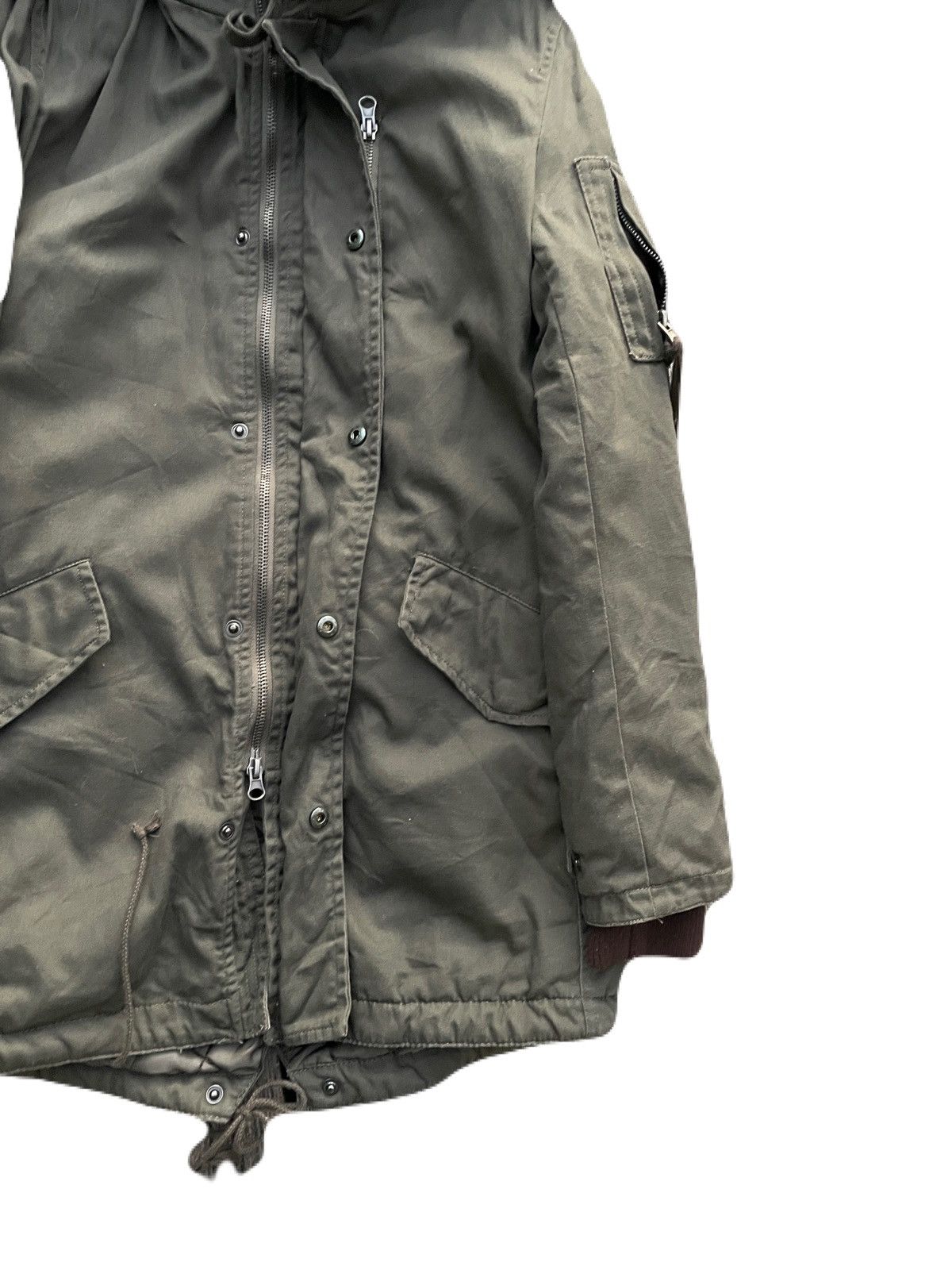 If Six Was Nine 2000s Japanese archive military fur hooded parka vkei y2k Size US S / EU 44-46 / 1 - 6 Thumbnail