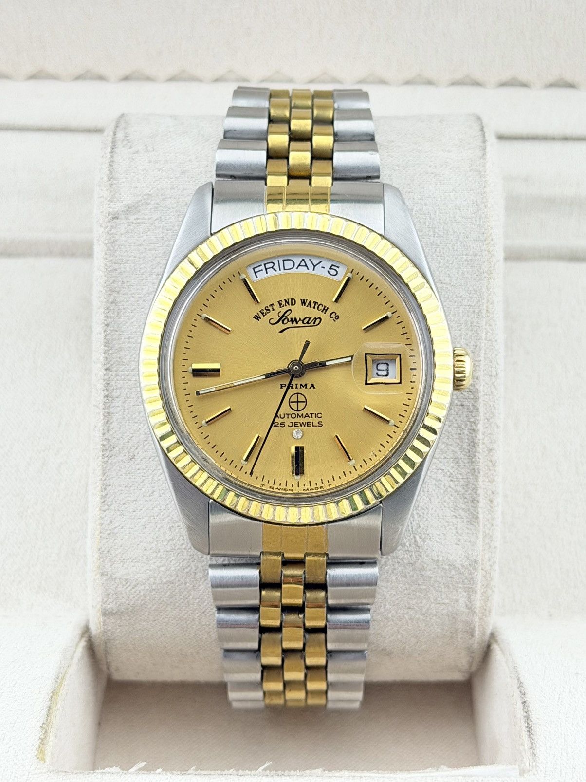 West End Watch Co. West End Watch Sowar Prima Wrist Watch Vintage Size 38 - 1 Thumbnail