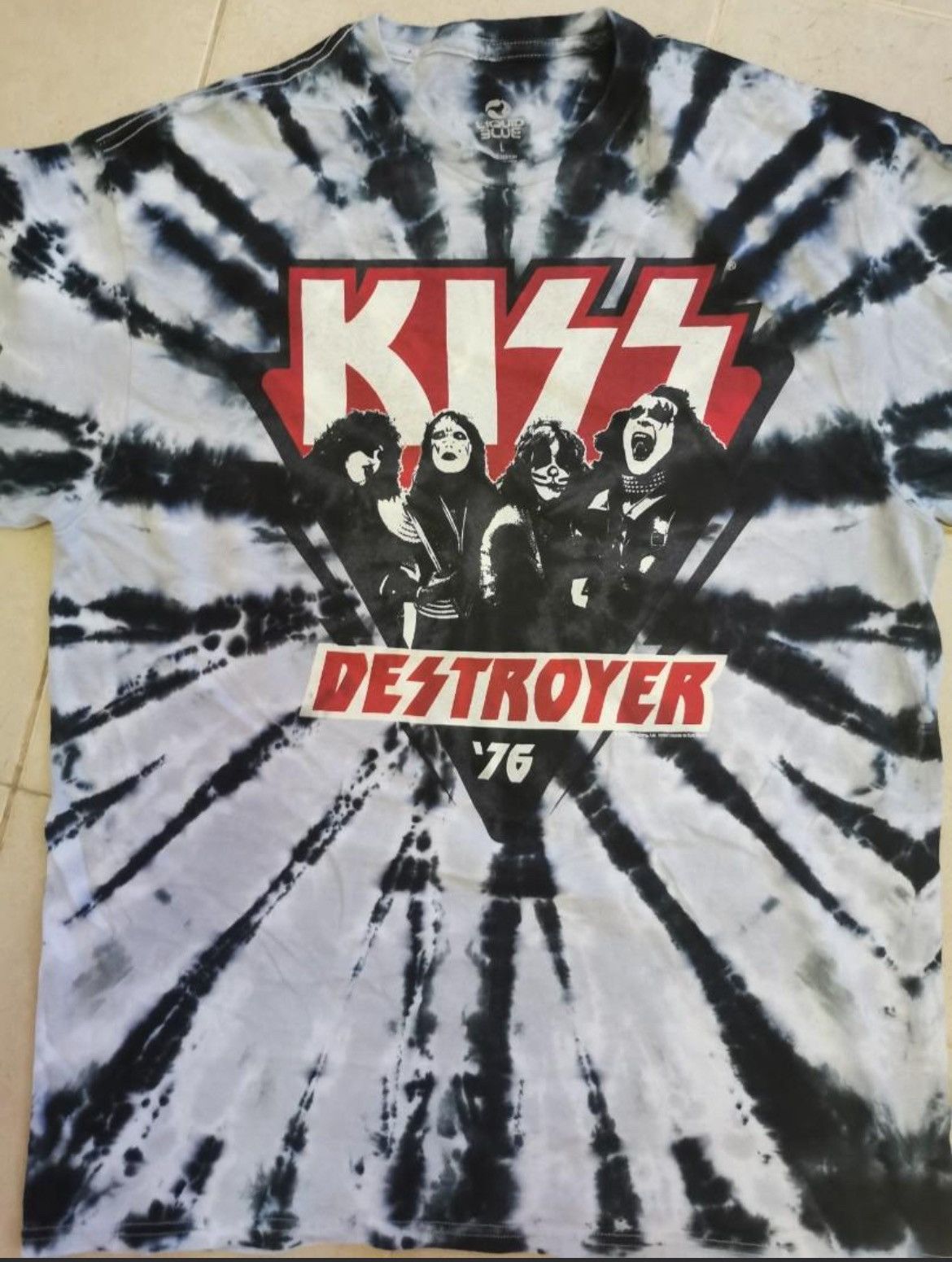 Band Tees × KISS Band KISS Destroyer 76 tye dye Size US L / EU 52-54 / 3 - 1 Thumbnail