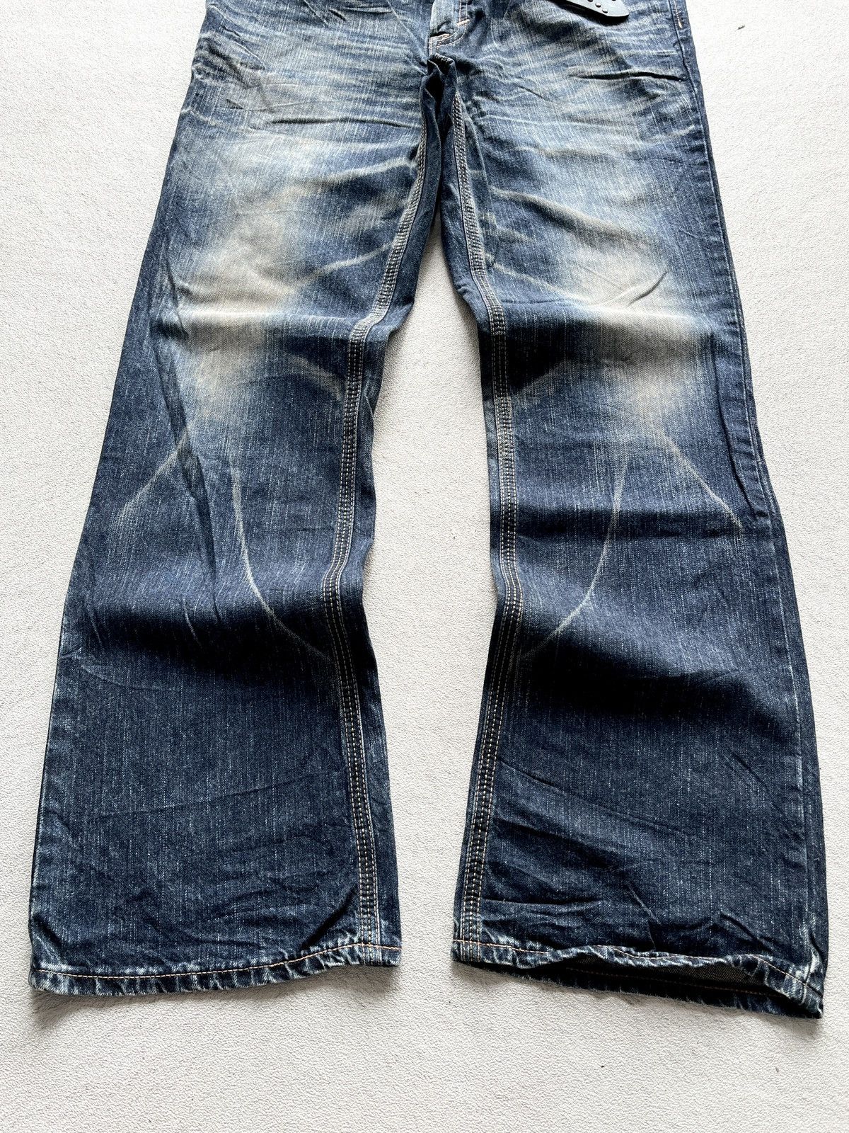 Number (N)ine 2000s Edwin XV Navajo Leather Cowboy Faded Flare Jeans Size US 36 / EU 52 - 3 Thumbnail