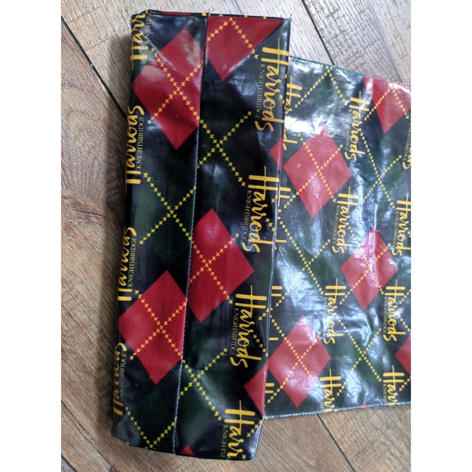 Harrods Harrods Knightsbridge PVC Argyle Logo Tote Bag Medium UK Women Size ONE SIZE - 2 Thumbnail