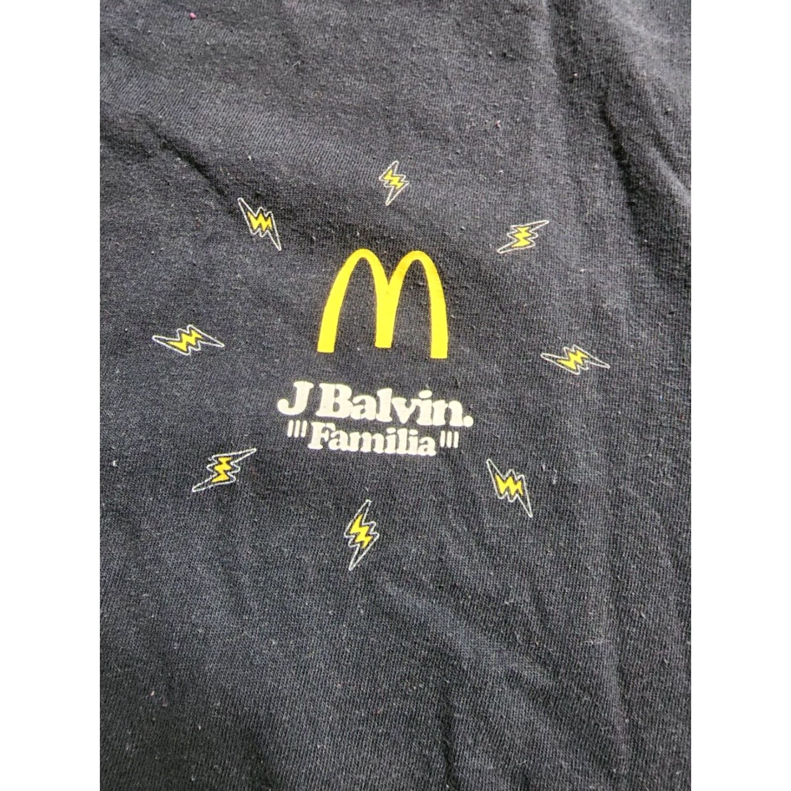 Gildan Authentic Mens M McDonald’s X J Balvin Crew 2020 Black T Shirt Size US M / EU 48-50 / 2 - 4 Thumbnail