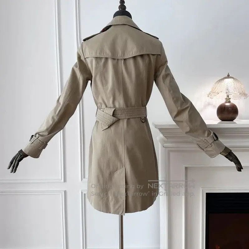 Burberry Burberry Women's Khaki Trench Coat. Size L / US 10 / IT 46 - 1 Thumbnail