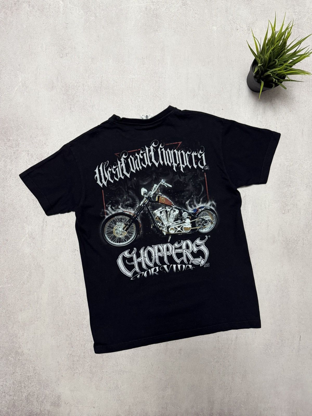 Vintage × West Coast Choppers Vintage West Coast Choppers T Shirt Tee Big Logo Baggy 90s Size US M / EU 48-50 / 2 - 5 Thumbnail