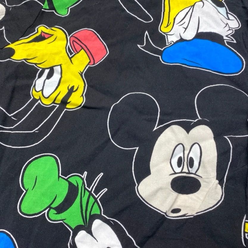 Disney Disney Mickey Goofy Donald Short Sleeve Button-Up Shirt Large Black Size US L / EU 52-54 / 3 - 4 Thumbnail