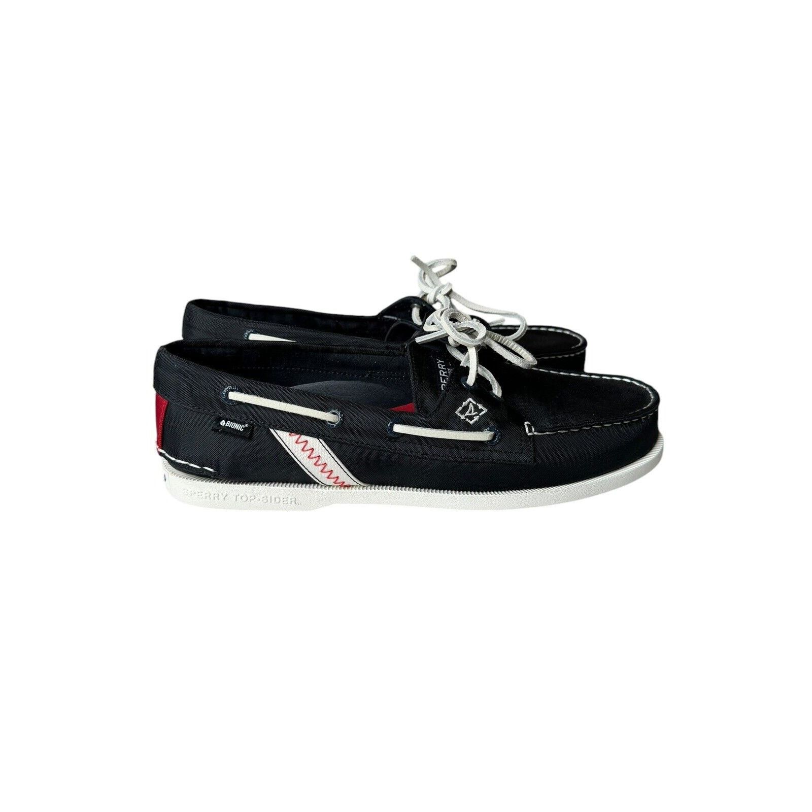 Sperry Sperry Top Sider Men's Black Bionic Waterproof Boat Shoes Size US 10 / EU 43 - 3 Thumbnail