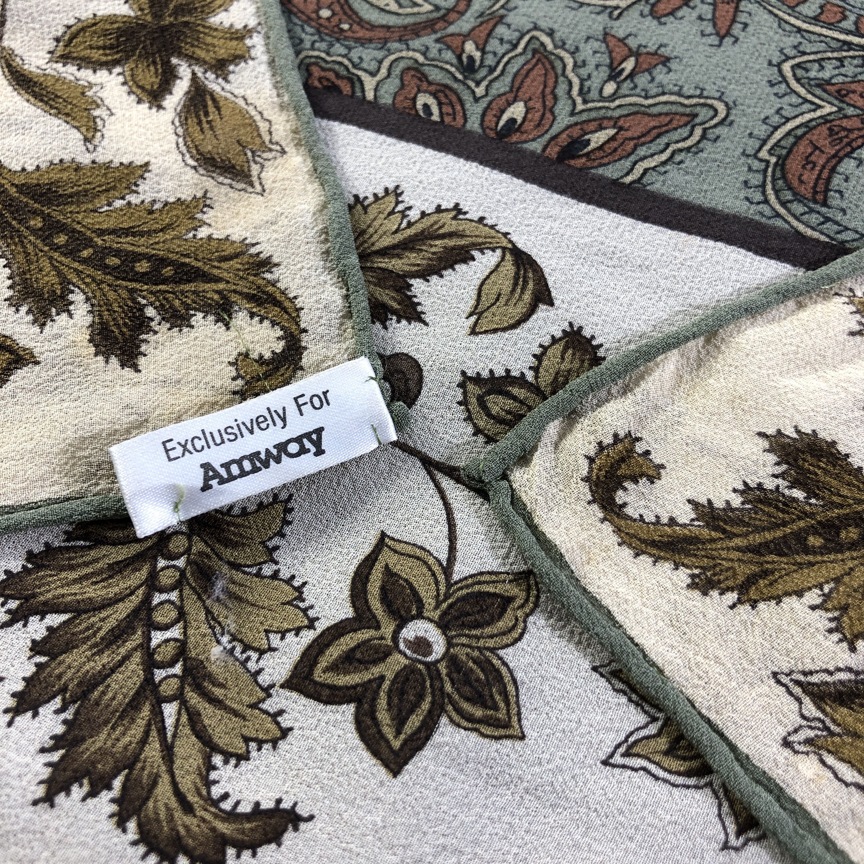 Stefano Ricci Stefano Ricci Floral Hand Rolled Silk Scarf M1044 Size ONE SIZE - 5 Thumbnail