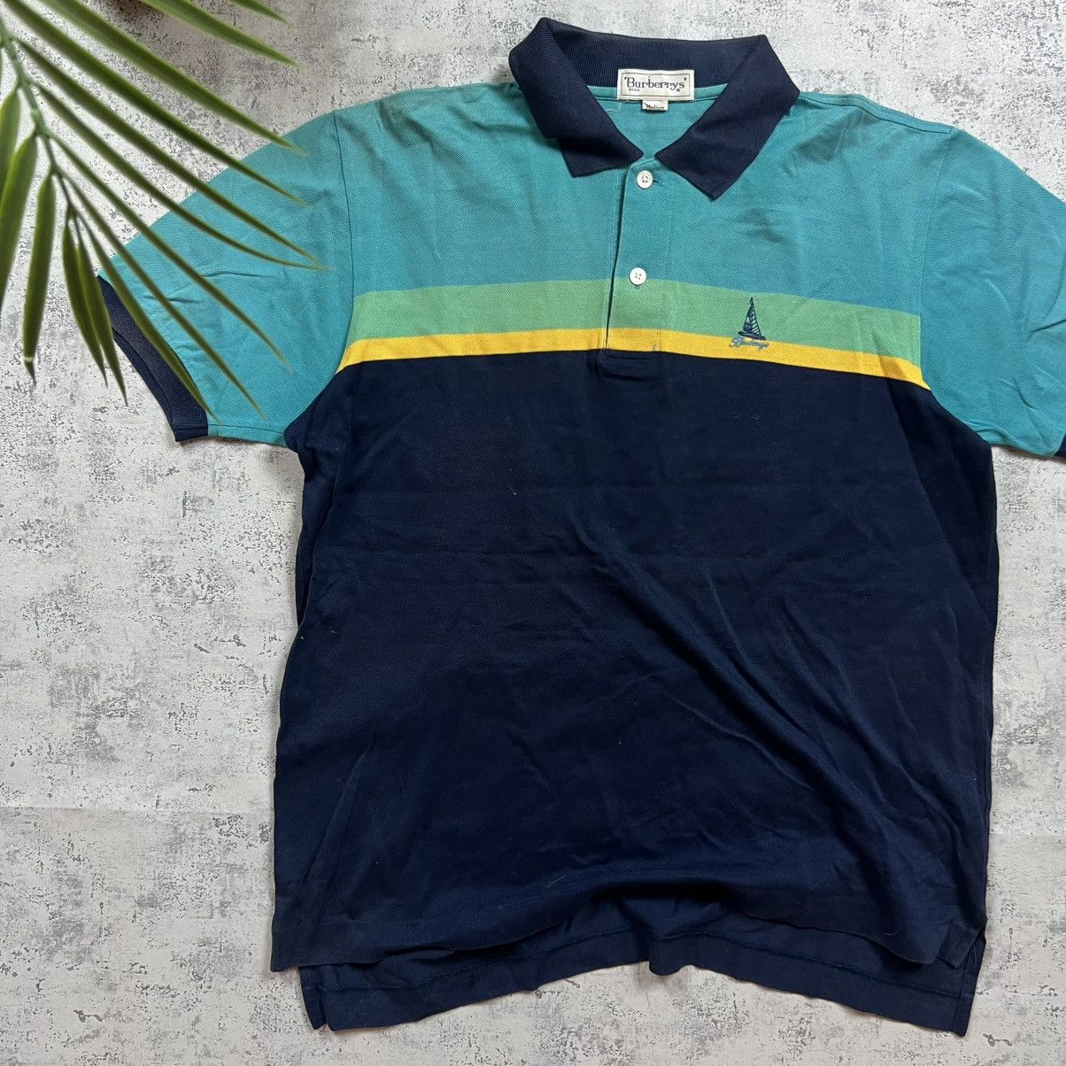 Burberry 00s Burberry’s Boat Logo Vintage Y2K Button Up Retro Polo Size US M / EU 48-50 / 2 - 2 Thumbnail