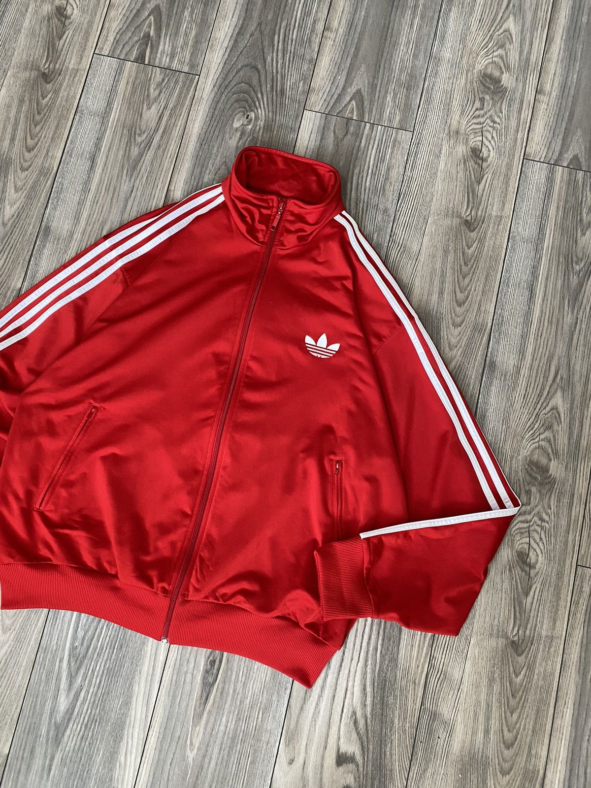 Adidas Vintage Adidas Firebird Red Track Jacket Size XXL Size US XXL / EU 58 / 5 - 3 Thumbnail