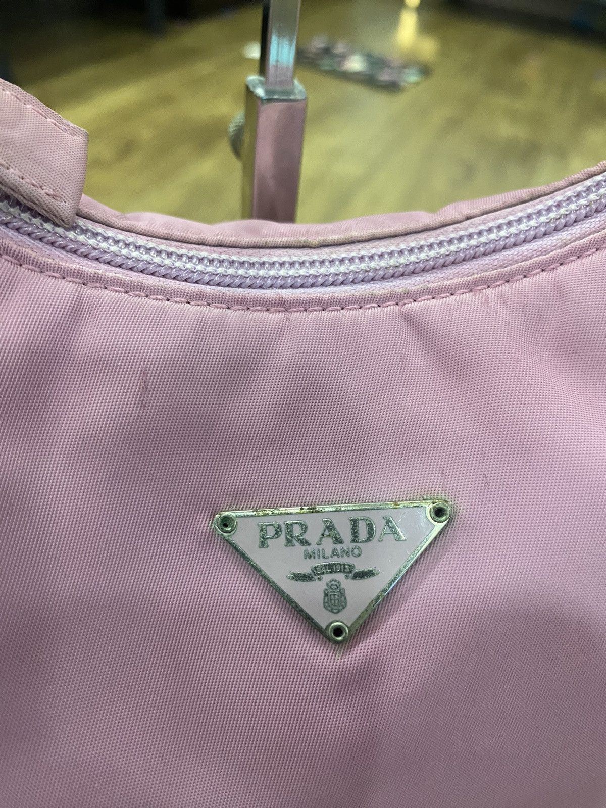 Prada Authentic Prada Tessuto Nyalon Hobo Shoulder Bag Size ONE SIZE - 3 Thumbnail