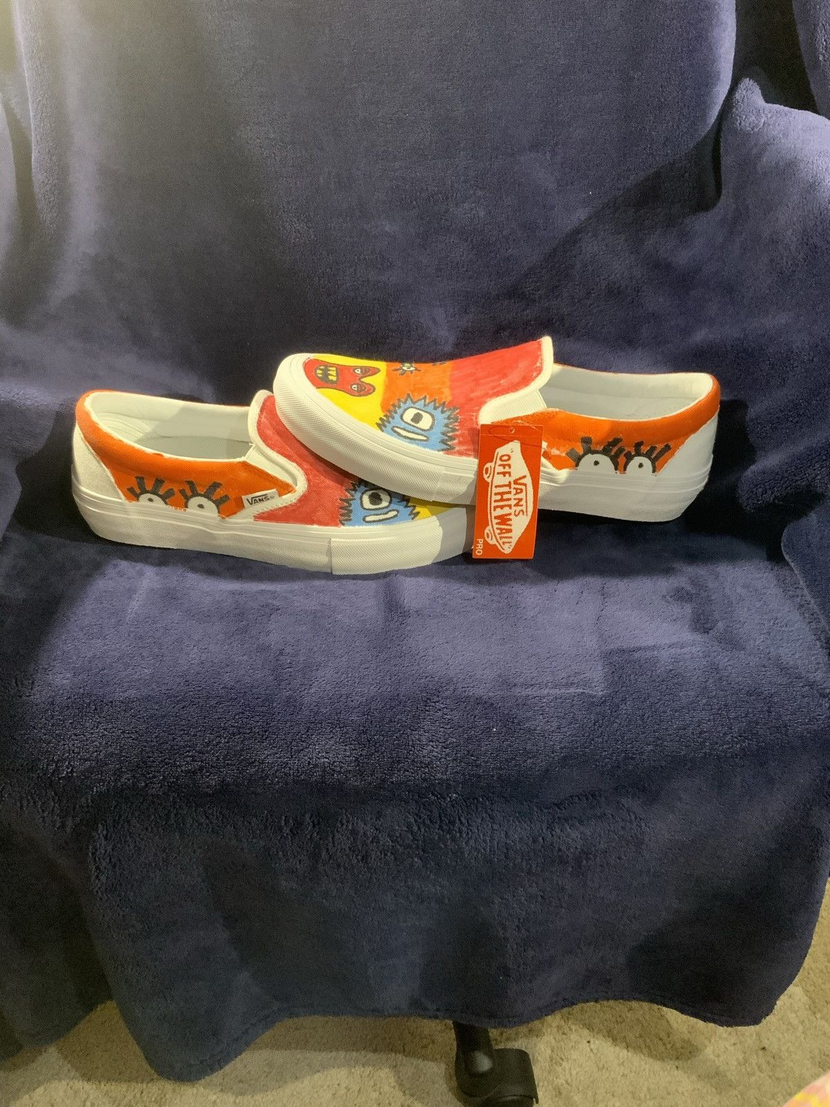 Vans Custom slip on Vans Size US 7.5 / EU 40-41 - 2 Thumbnail