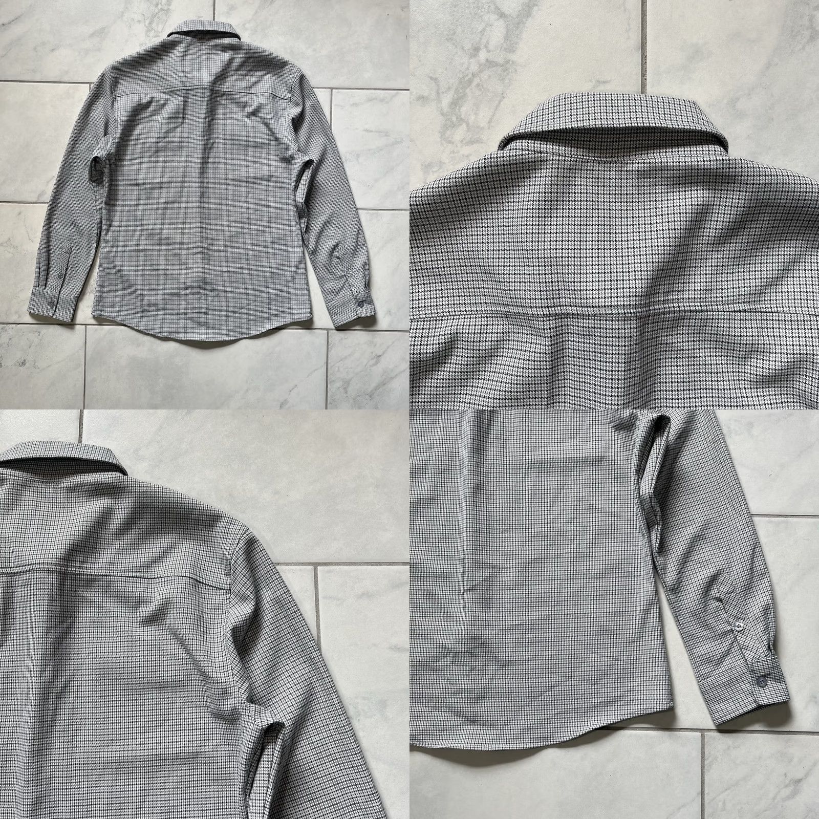 Vintage ARNE Shirt Large Black Gray Mens Button Up Herringbone Stretch Fit Modern Preppy Boy? Size US L / EU 52-54 / 3 - 8 Thumbnail