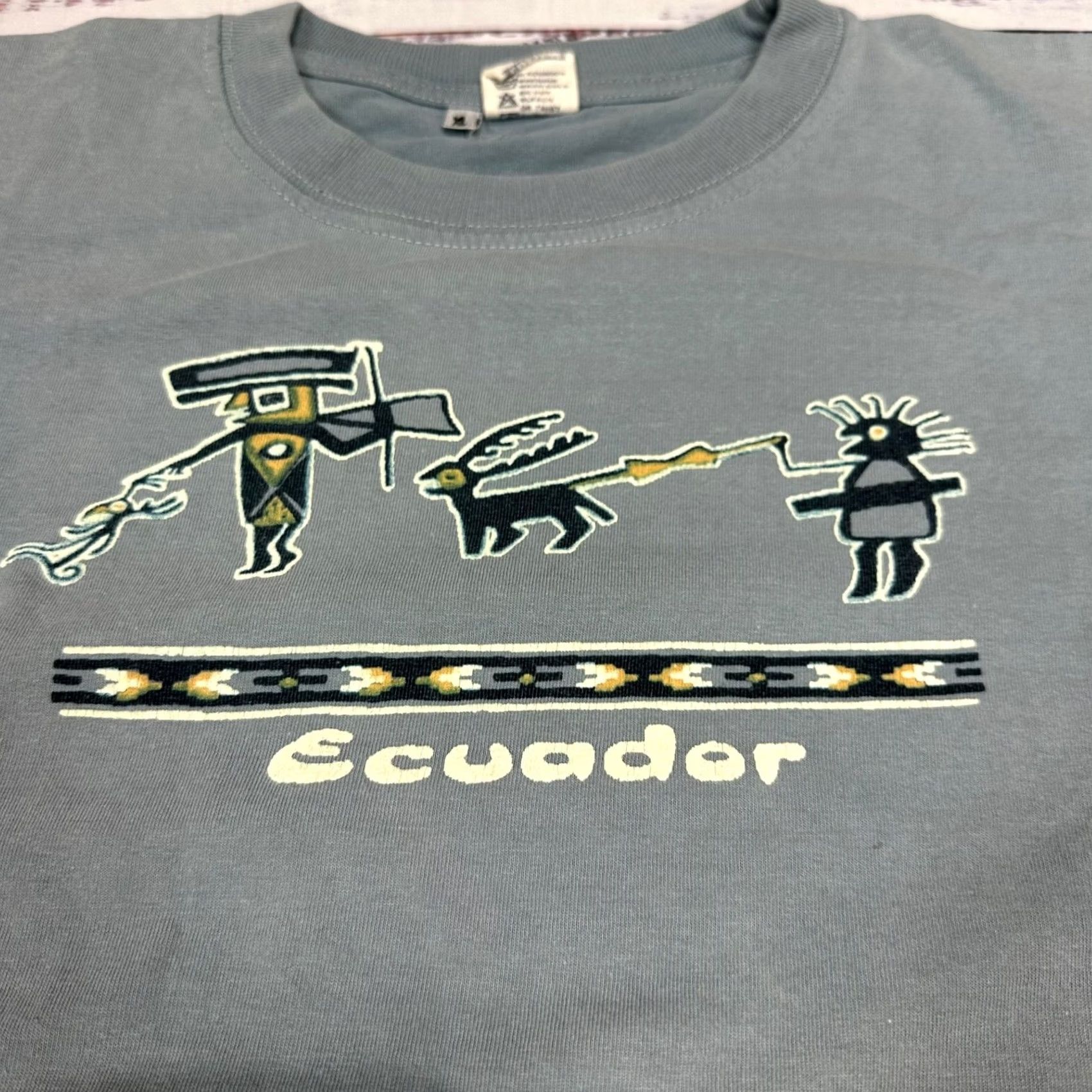 Vintage VINTAGE Selva T-Shirts Womens Ecuador Graphic Tee XL Green Cotton Short Sleeve Size XL / US 12-14 / IT 48-50 - 5 Thumbnail
