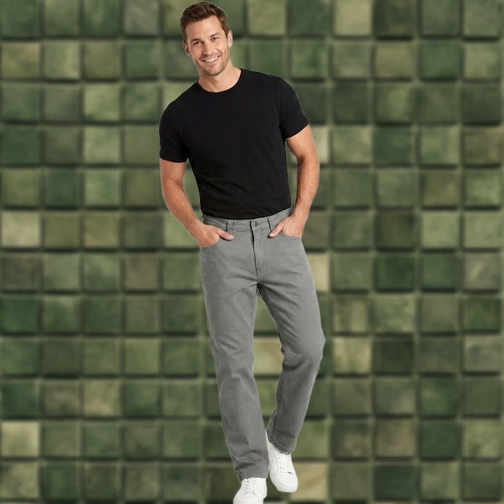 CO Duluth Trading Co Flex Fire Hose Pants Grey Work Canvas Mens 36x30 Relaxed Fit 5-Pocket Cargo Pocket Canvas Cotton Spandex Workwear Size US 36 / EU 52 - 1 Thumbnail