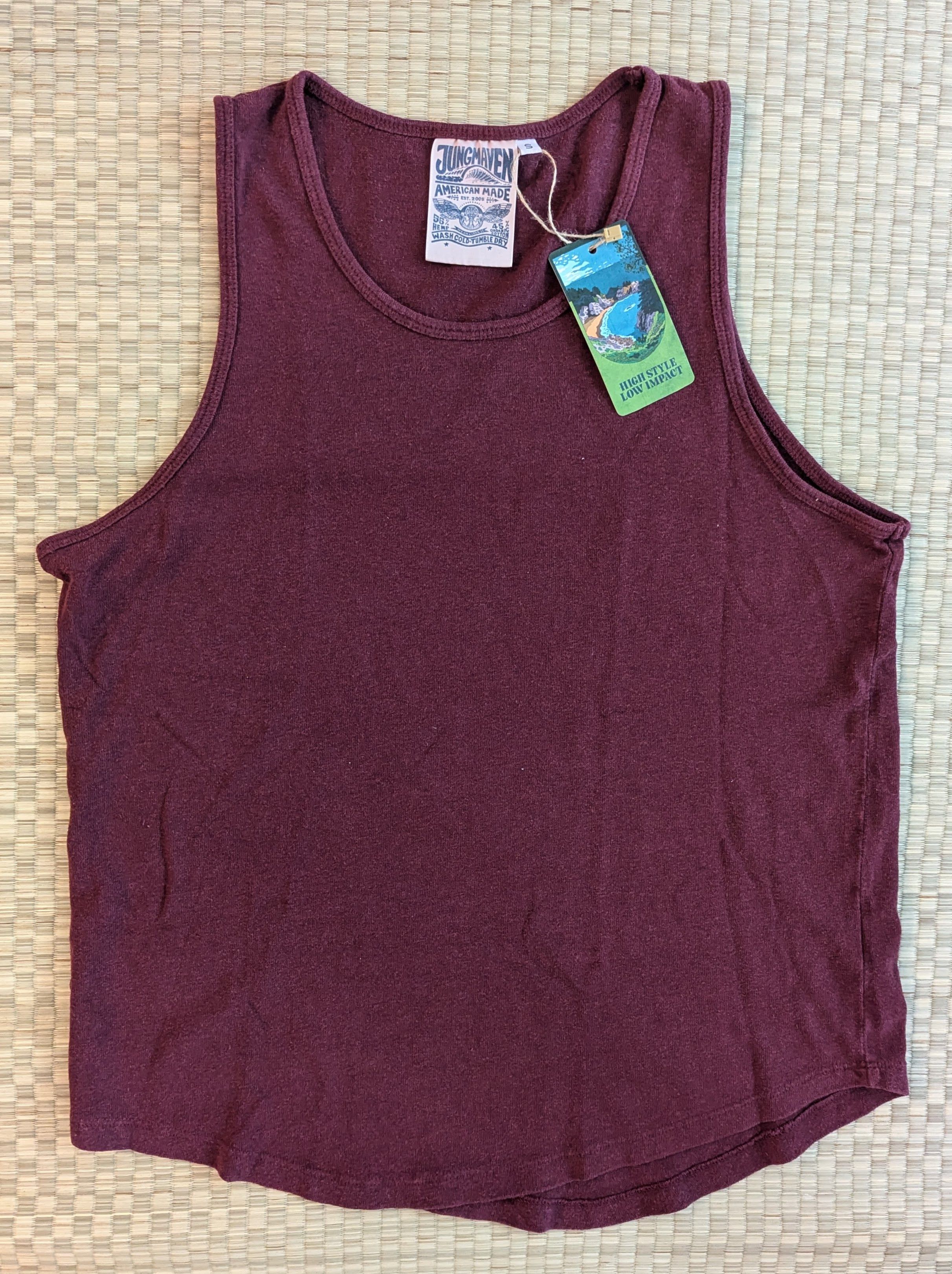 Jungmaven NWT Jungmaven Hemp Blend Tank Top Made in USA Size US S / EU 44-46 / 1 - 1 Thumbnail