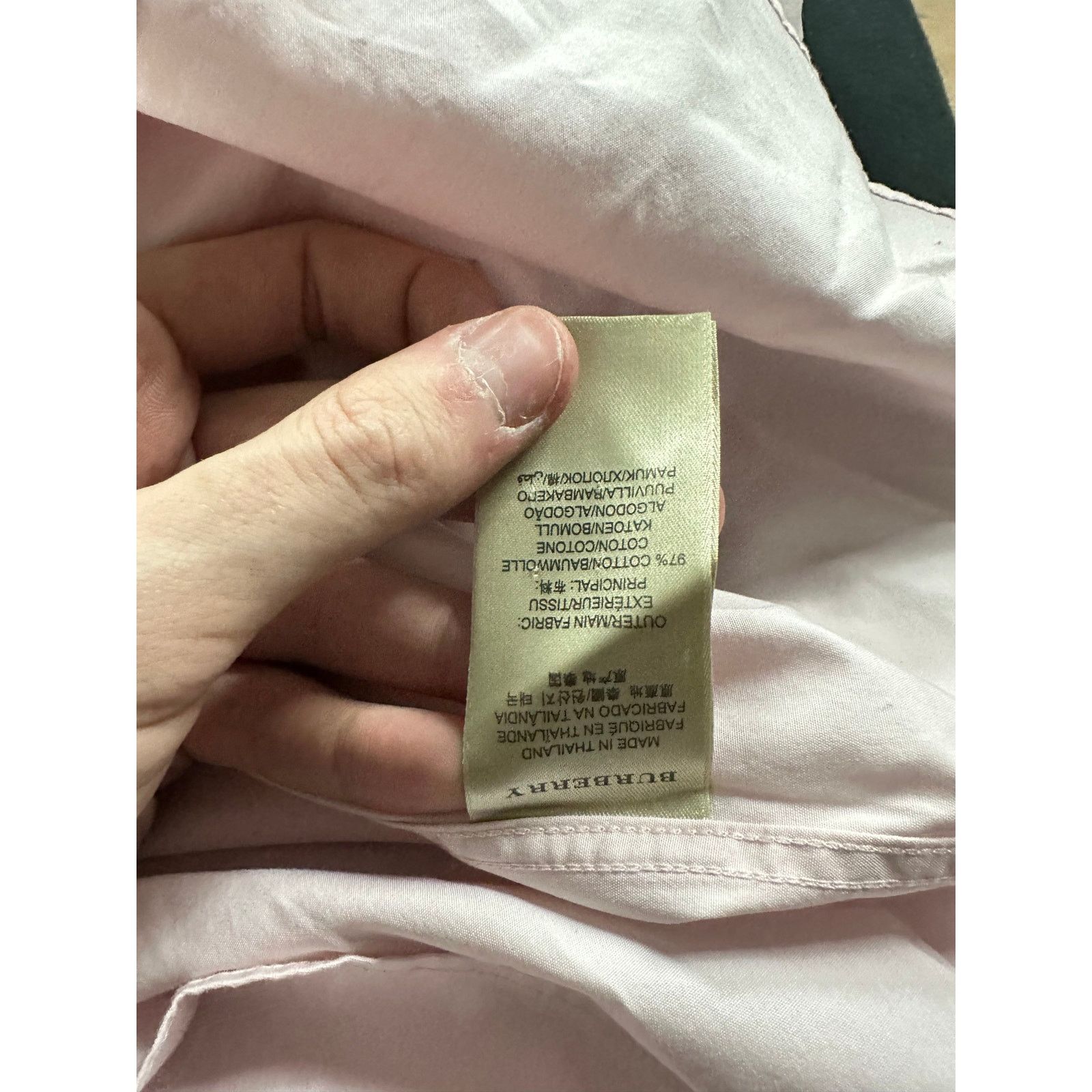 Burberry Burberry Button Up Pink Large Used Size US L / EU 52-54 / 3 - 4 Thumbnail