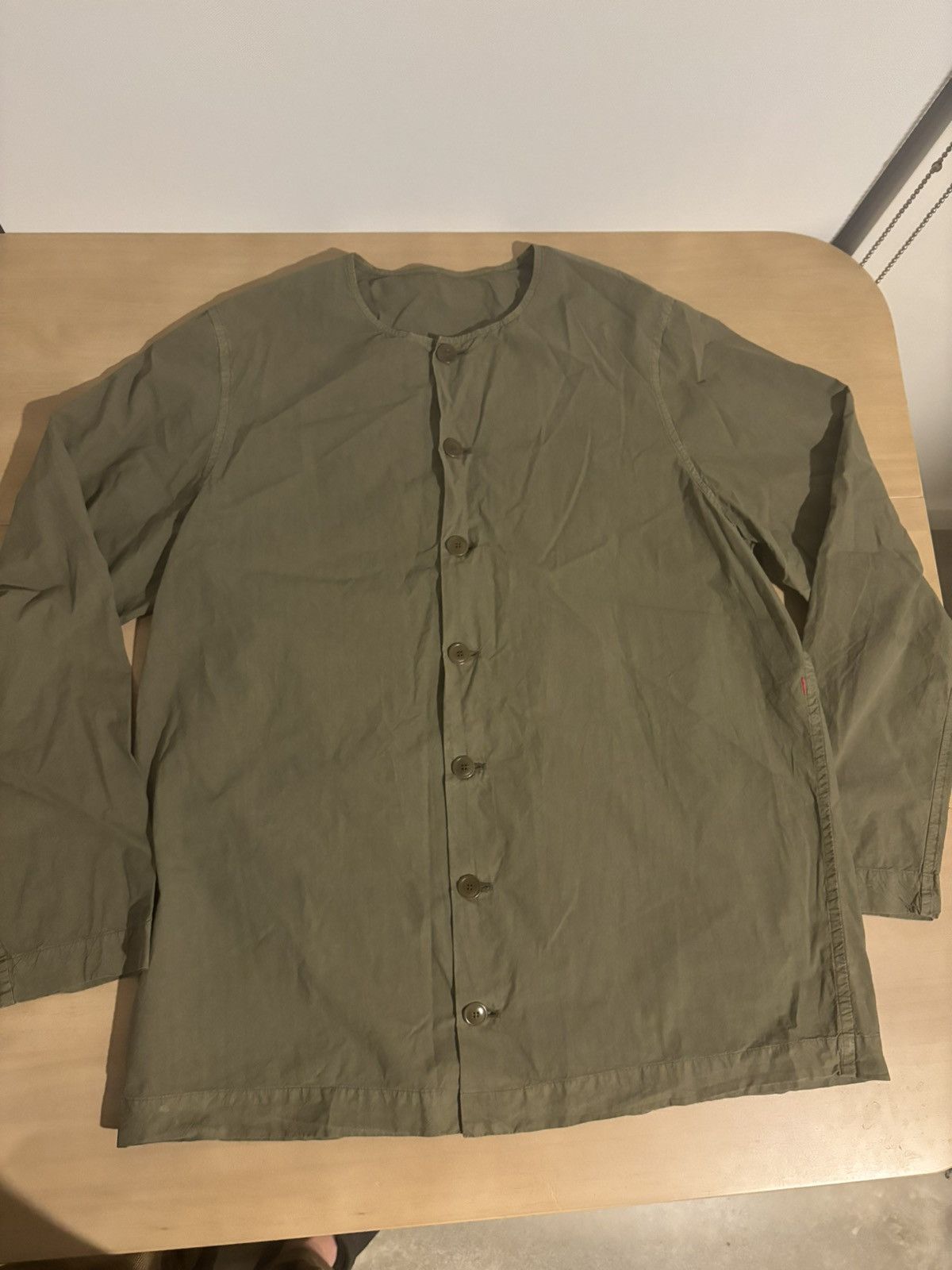 Casey Casey Paper Collarless Shirt 10HC94 | Grailed