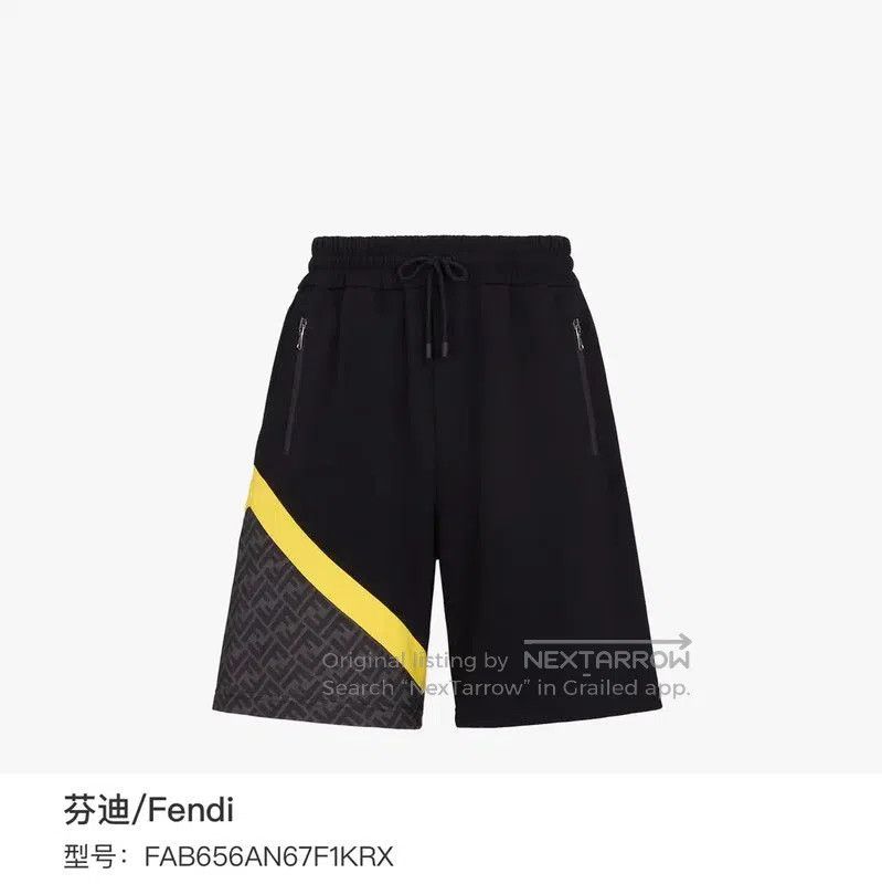 Fendi Fendi Black Cotton Casual Shorts for Men . Size US 26 / EU 42 - 7 Thumbnail