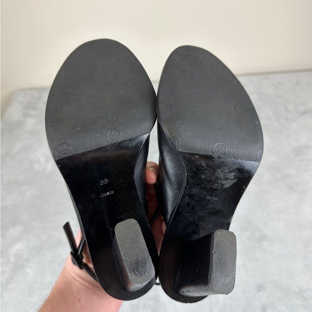 Alexander Wang Alexander Wang Black Leather Heels Women's Size 8 US/38 EU Size US 8 / IT 38 - 8 Thumbnail