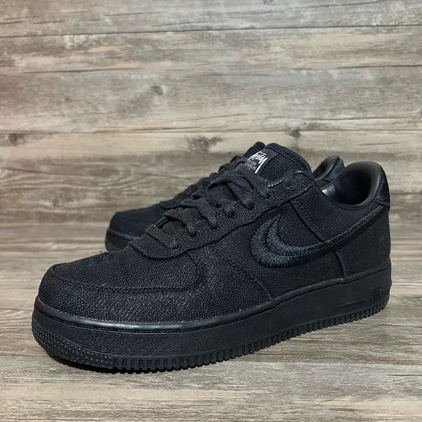 Stussy Stussy AF1 Black Lowtop Sneakers 42 Men Size US 9 / EU 42 - 1 Thumbnail