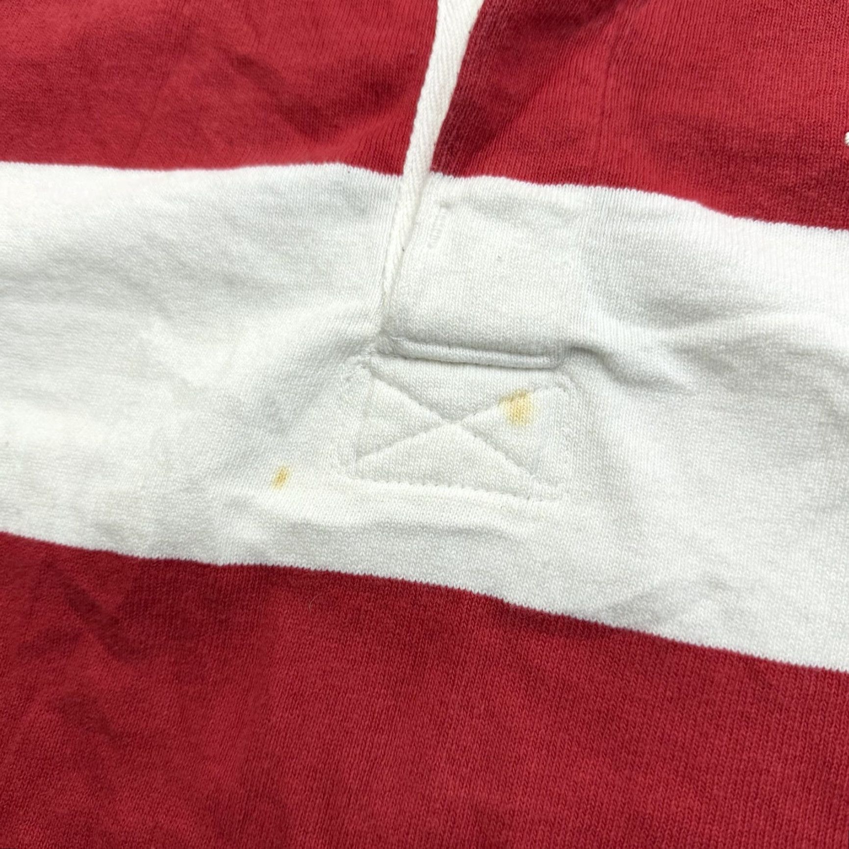 Barbarian Barbarian Rugby Polo Shirt Mens Small Red White Stripe Long Sleeve Cotton Canada Size US S / EU 44-46 / 1 - 4 Thumbnail