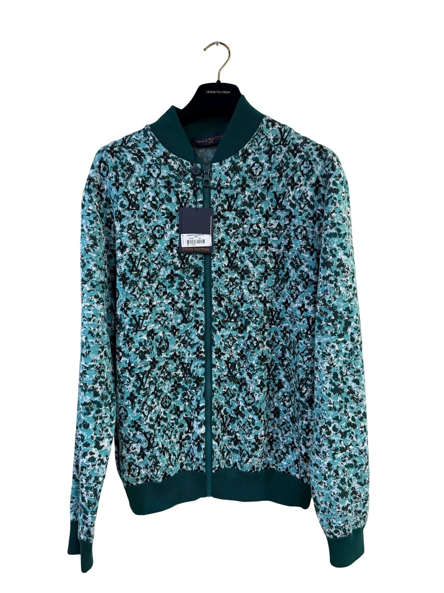 Louis Vuitton Louis Vuitton Monogram Pointillism Knit Blouson Size L Size US L / EU 52-54 / 3 - 1 Thumbnail