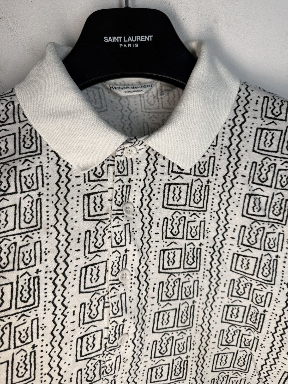 Yves Saint Laurent 90s YSL Polo Super Soft Button Up T-Shirt Vintage Shirt y2k Size US L / EU 52-54 / 3 - 17 Thumbnail